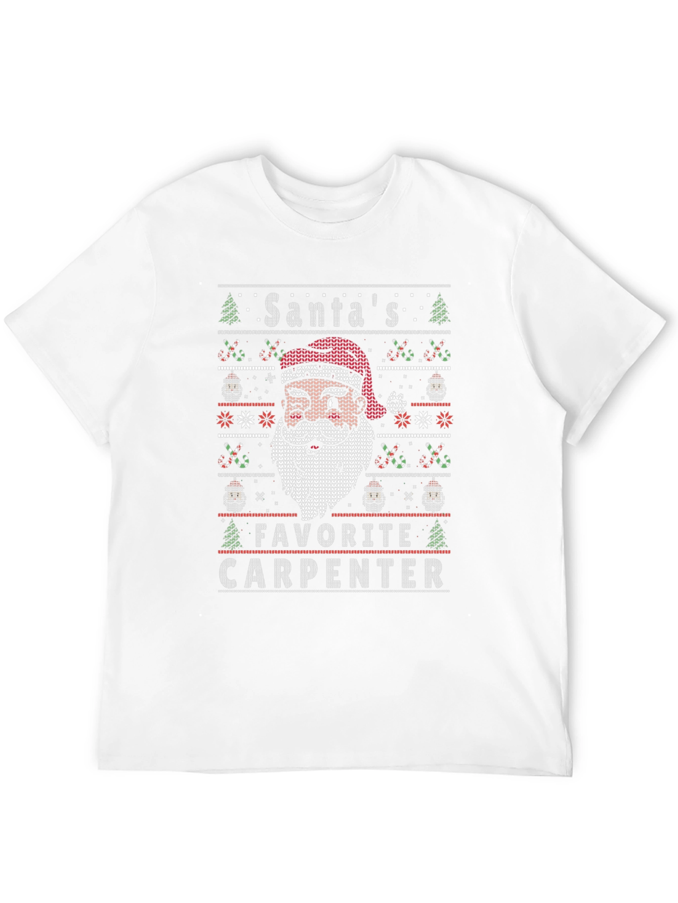 Santas Favorite Carpenter Ugly Christmas Sweater T-Shirt