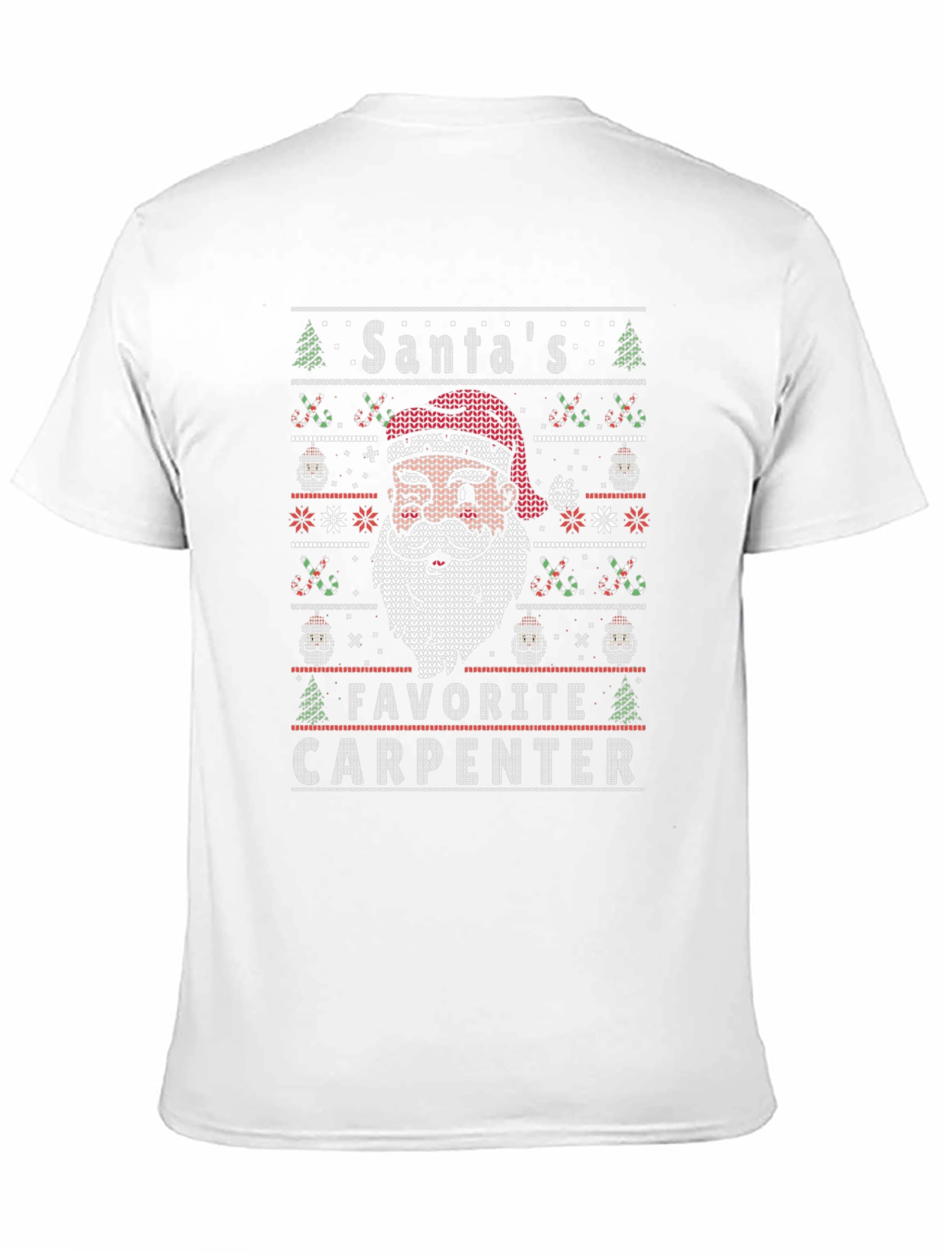 Santas Favorite Carpenter Ugly Christmas Sweater T-Shirt