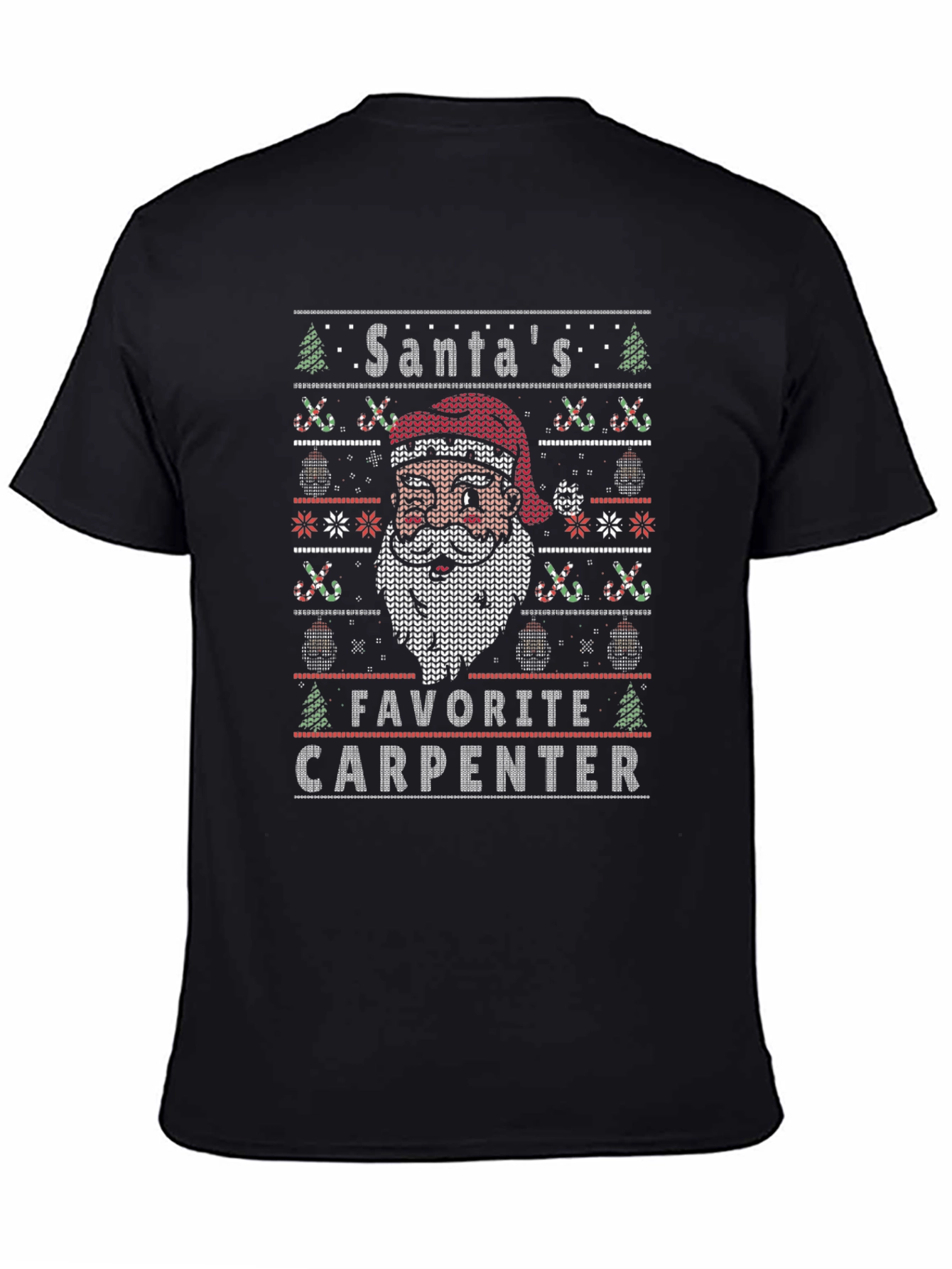 Santas Favorite Carpenter Ugly Christmas Sweater T-Shirt