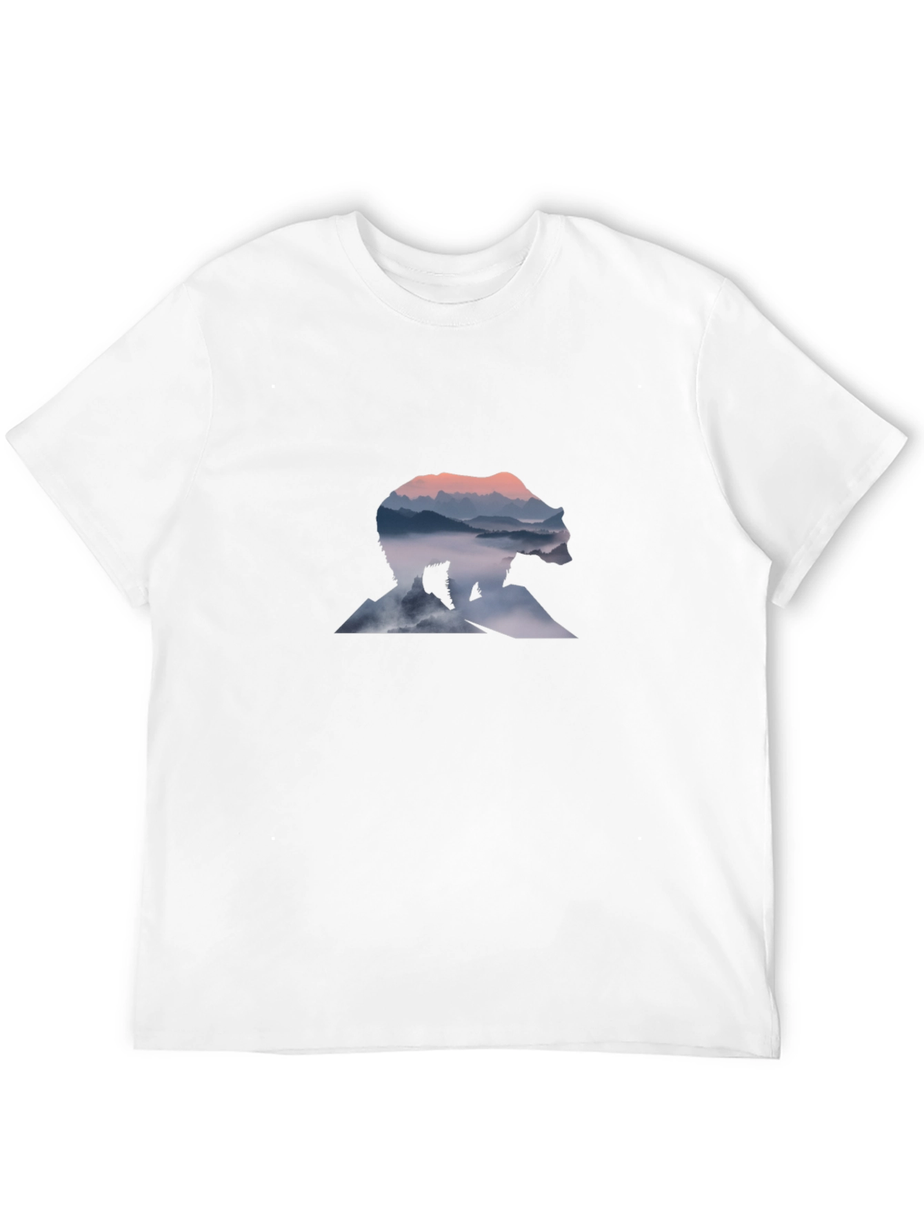 Bear Mountain Graphic Tee - Black Cotton Comfort