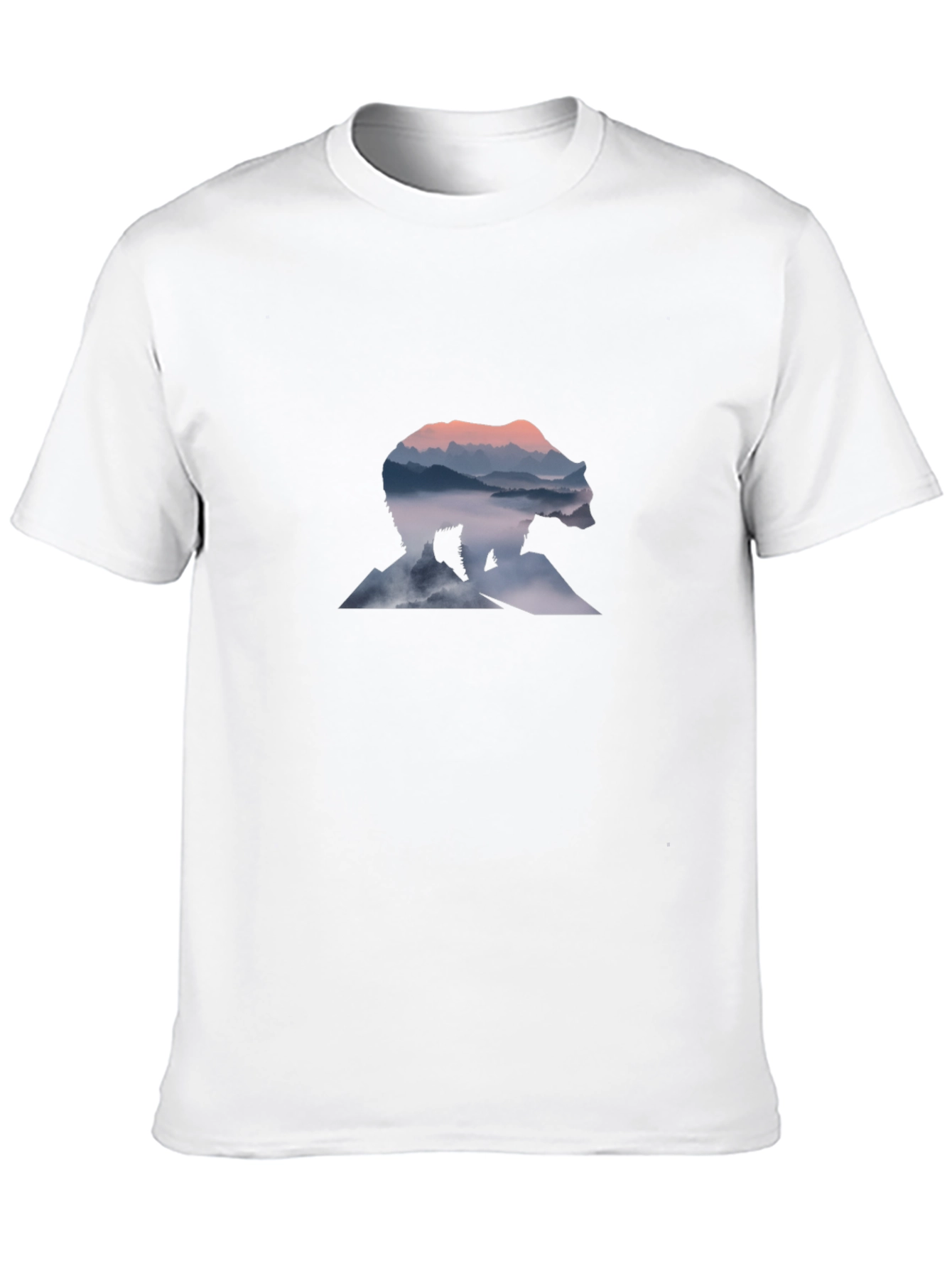 Bear Mountain Graphic Tee - Black Cotton Comfort