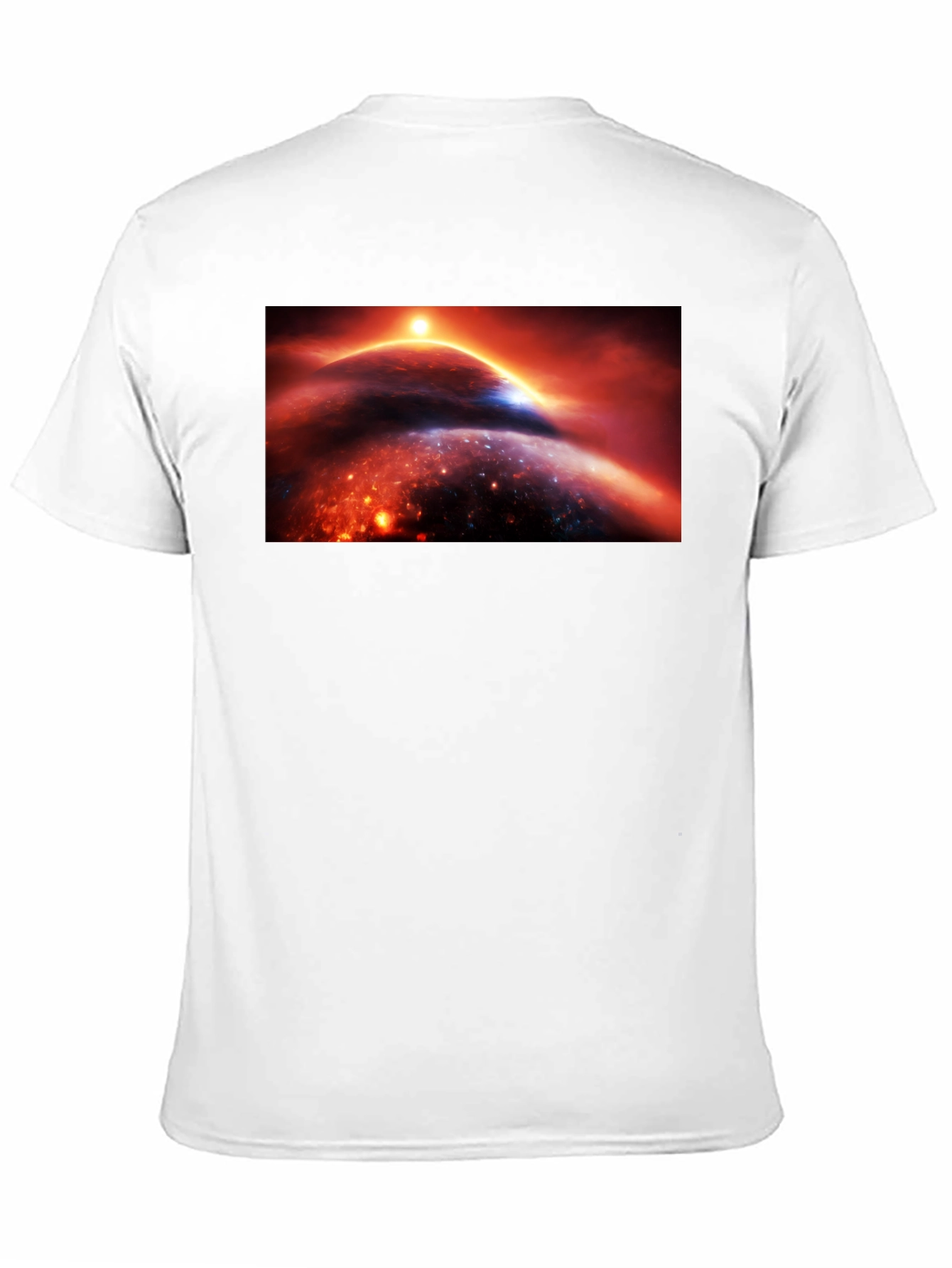 Cosmic Planet Graphic Tee - Black Unisex T-Shirt