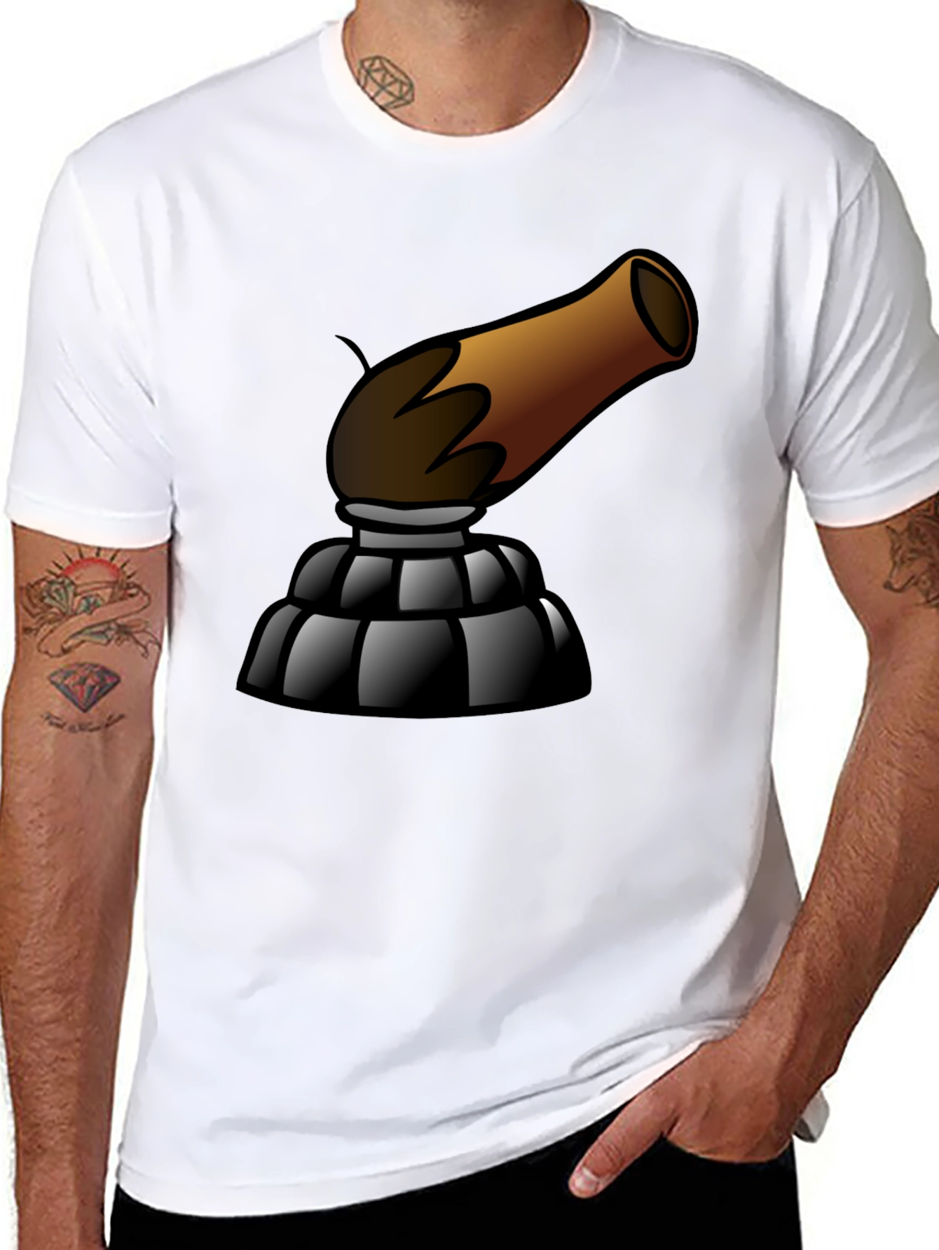Cartoon Cannon Graphic Tee
