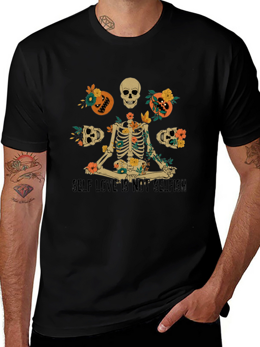 Self Love Skeleton Graphic T-Shirt