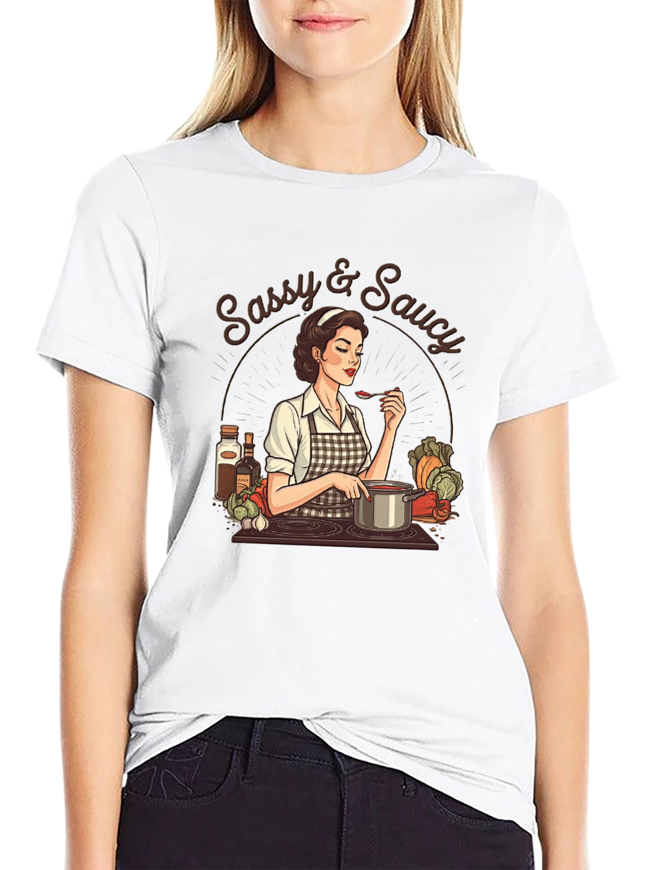 Sassy & Saucy Retro Cook T-Shirt