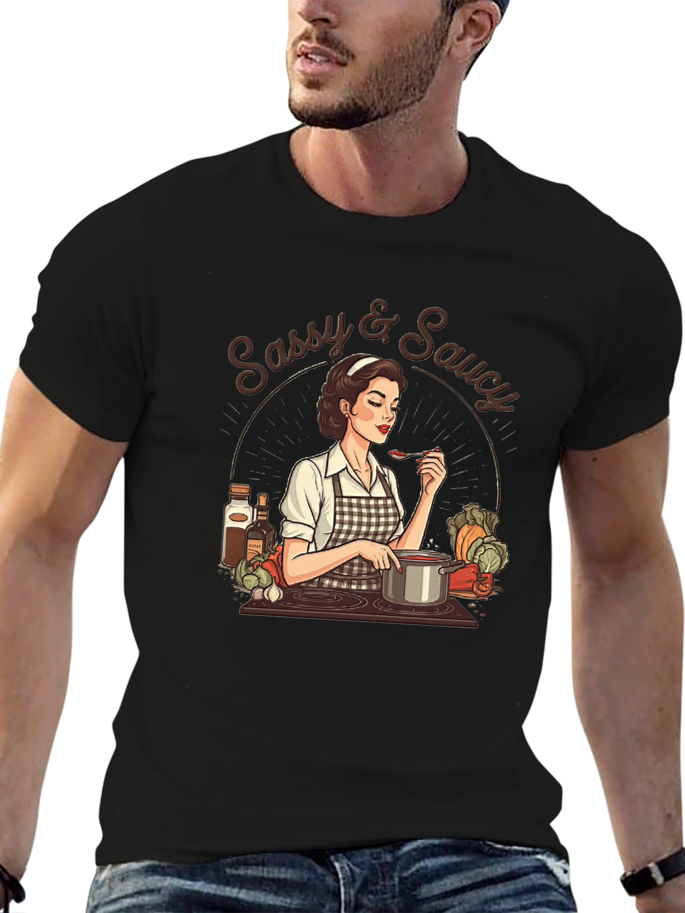 Sassy & Saucy Retro Cook T-Shirt