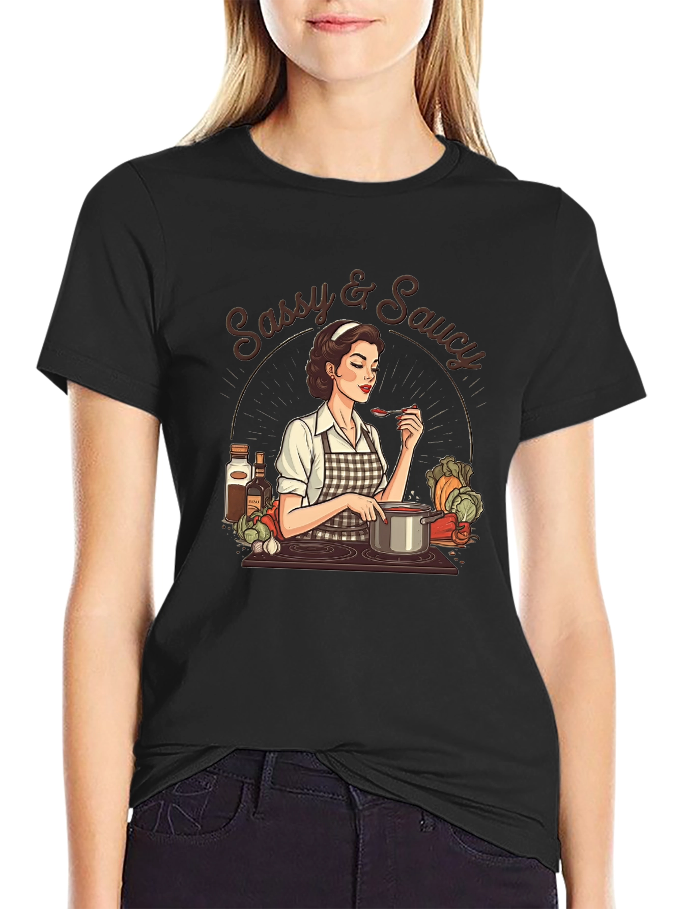 Sassy & Saucy Retro Cook T-Shirt
