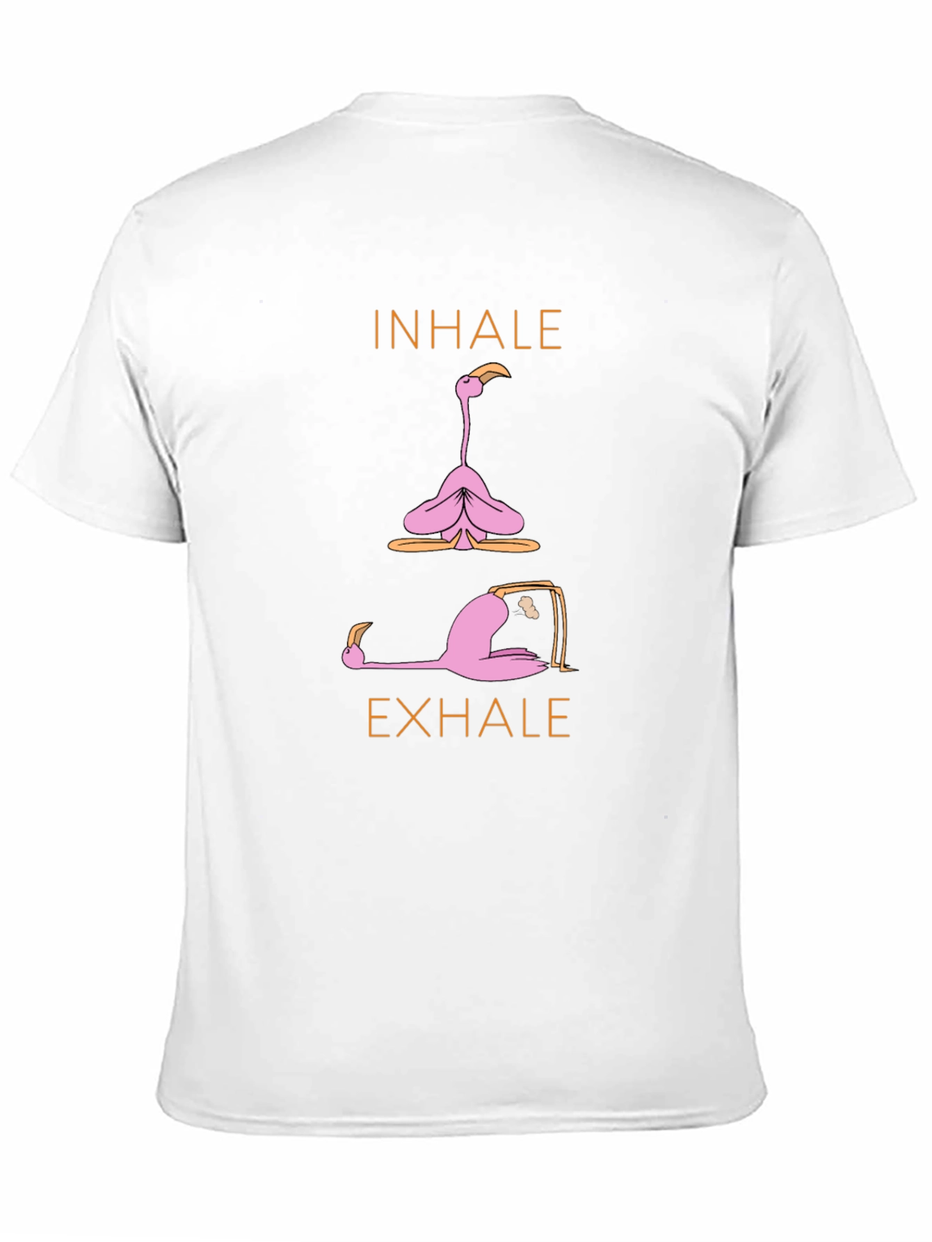 Yoga Flamingo T-Shirt: Inhale Exhale Relax