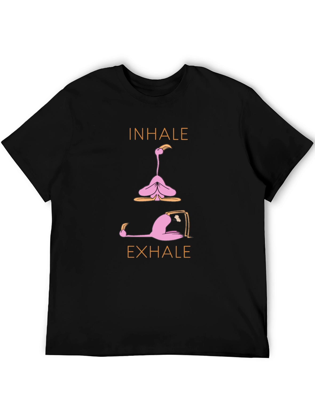 Yoga Flamingo T-Shirt: Inhale Exhale Relax