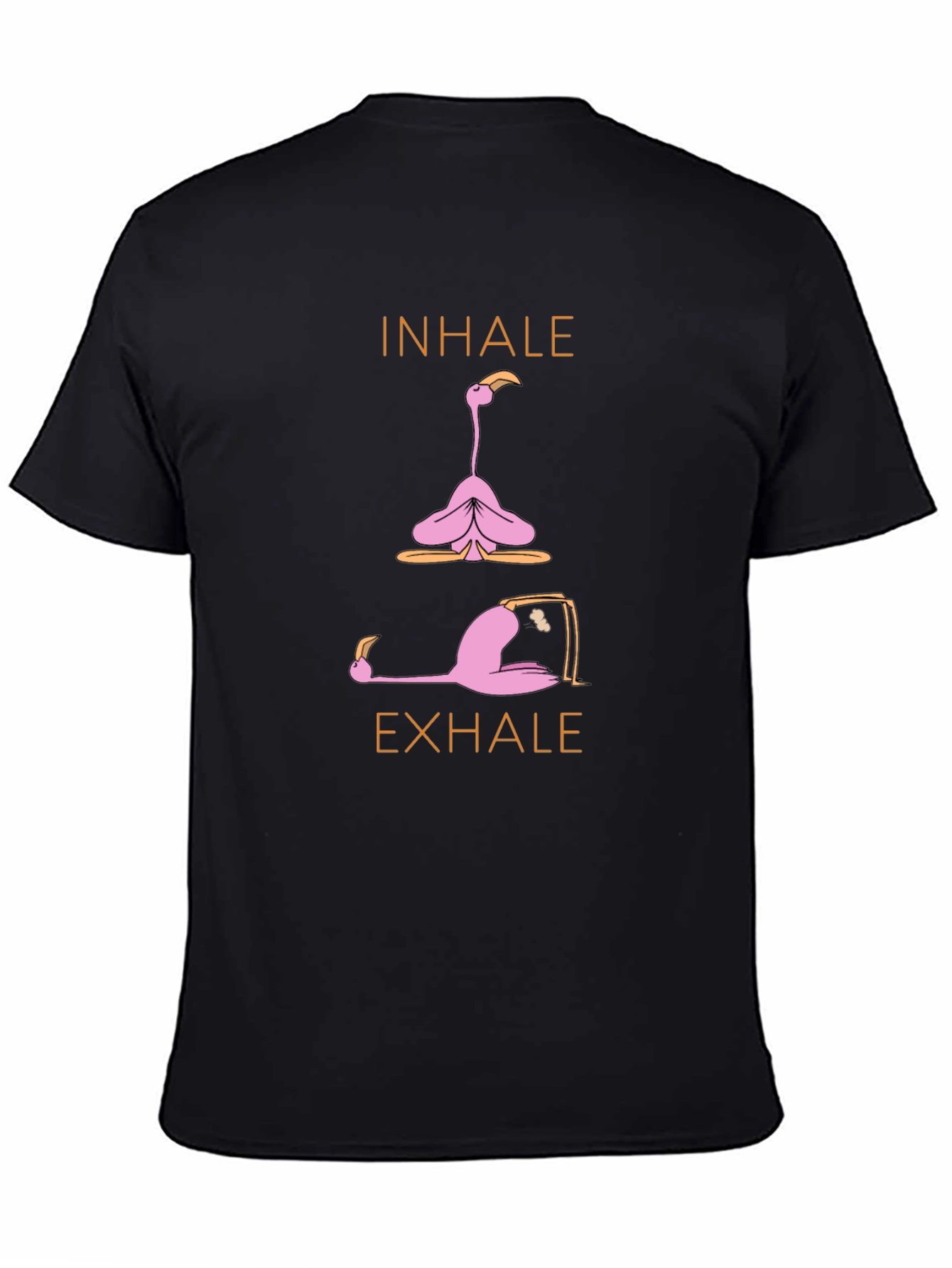 Yoga Flamingo T-Shirt: Inhale Exhale Relax