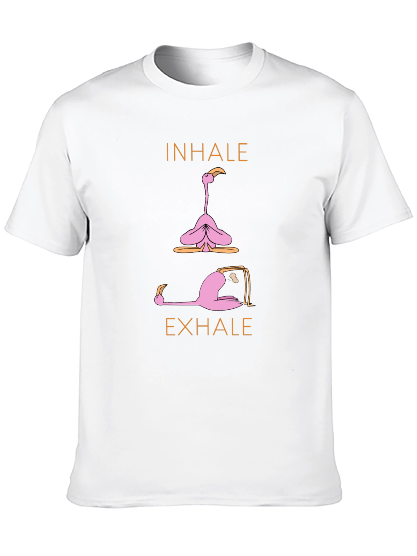 Yoga Flamingo T-Shirt: Inhale Exhale Relax