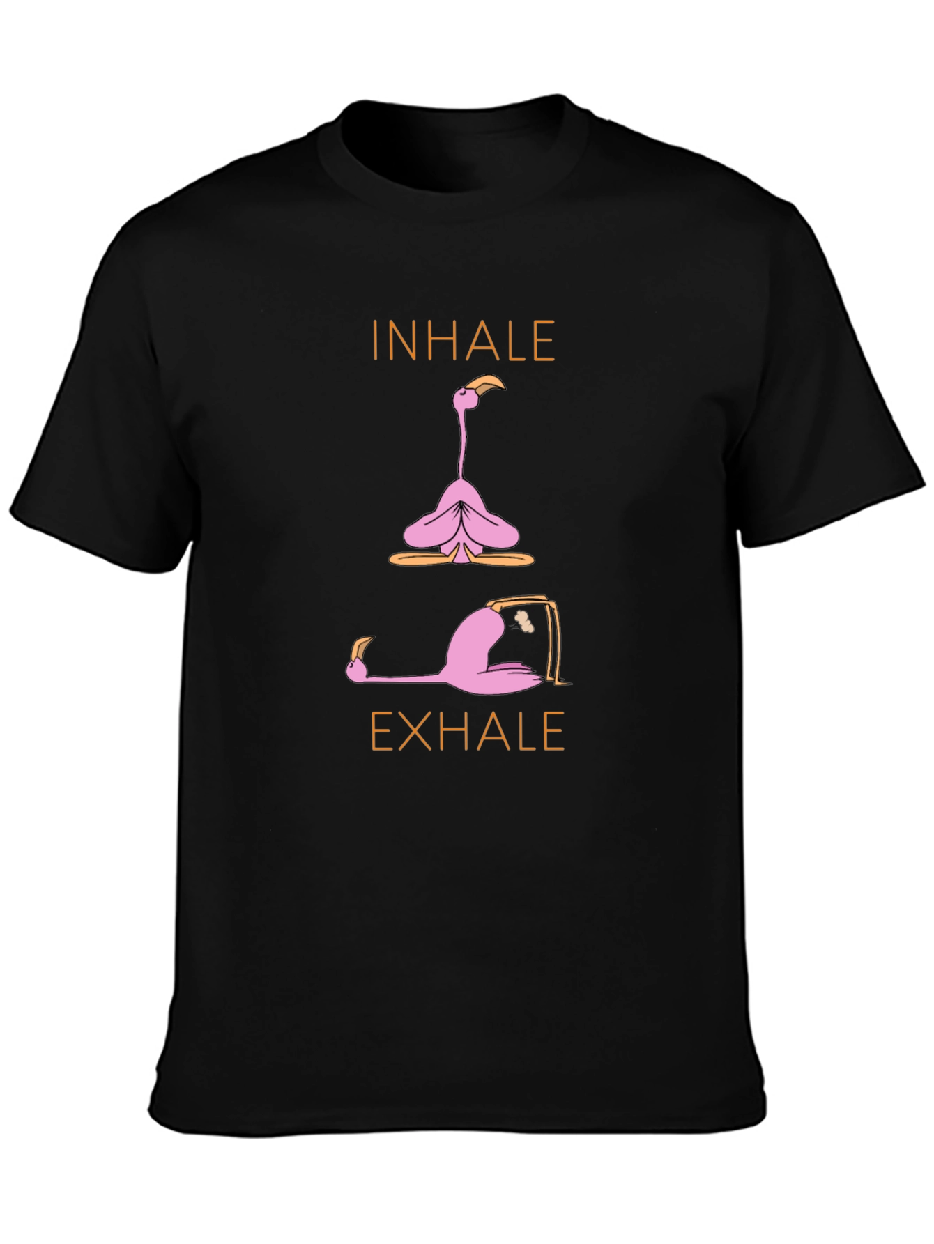 Yoga Flamingo T-Shirt: Inhale Exhale Relax