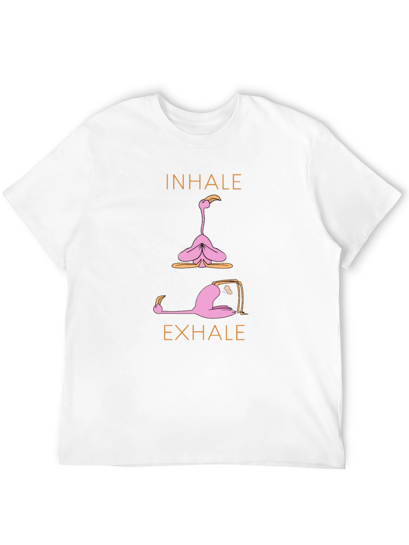 Yoga Flamingo T-Shirt: Inhale Exhale Relax