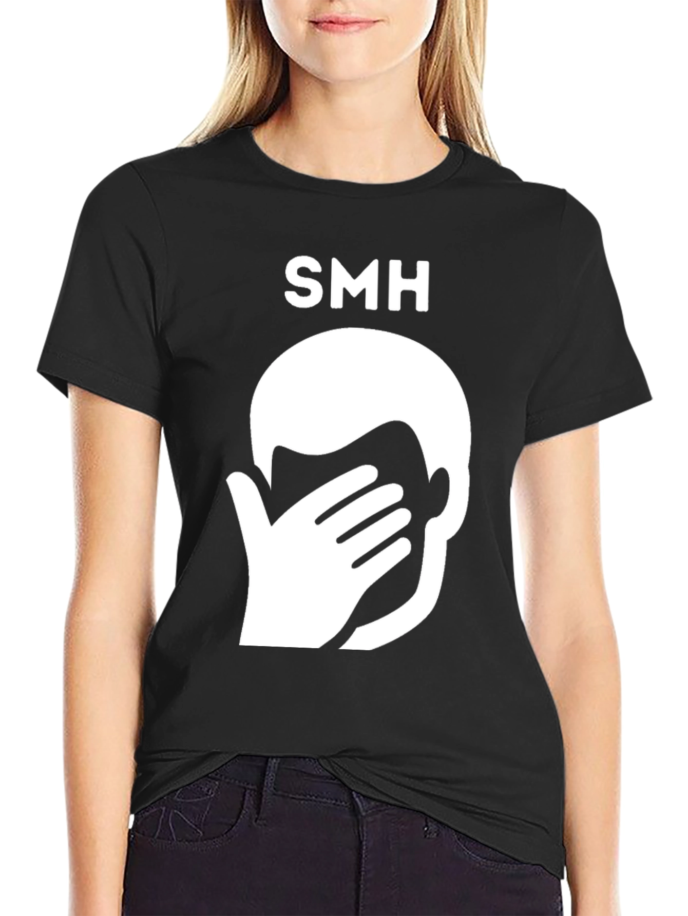 SMH Graphic Tee - Face Palm Funny T-Shirt
