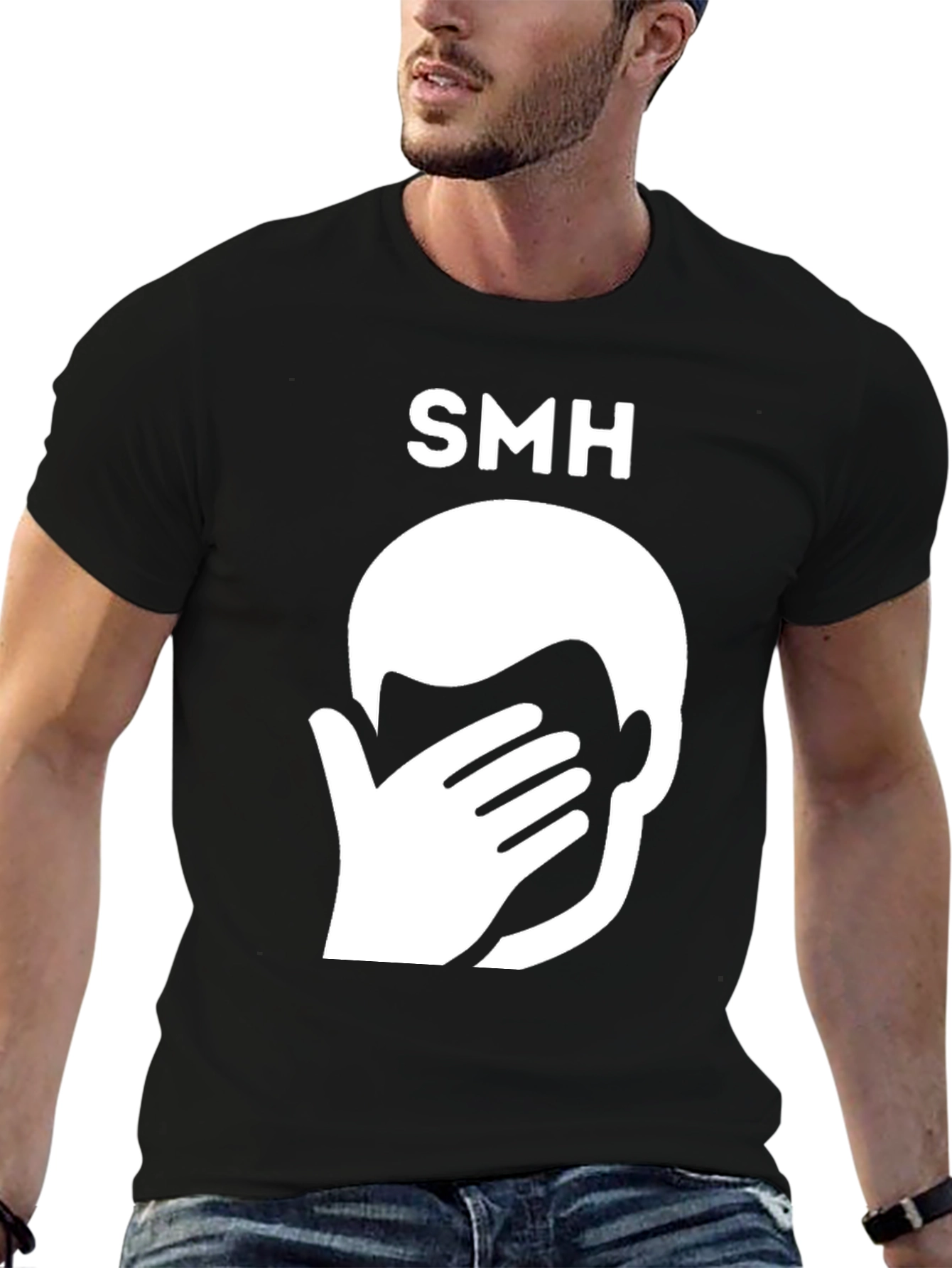 SMH Graphic Tee - Face Palm Funny T-Shirt