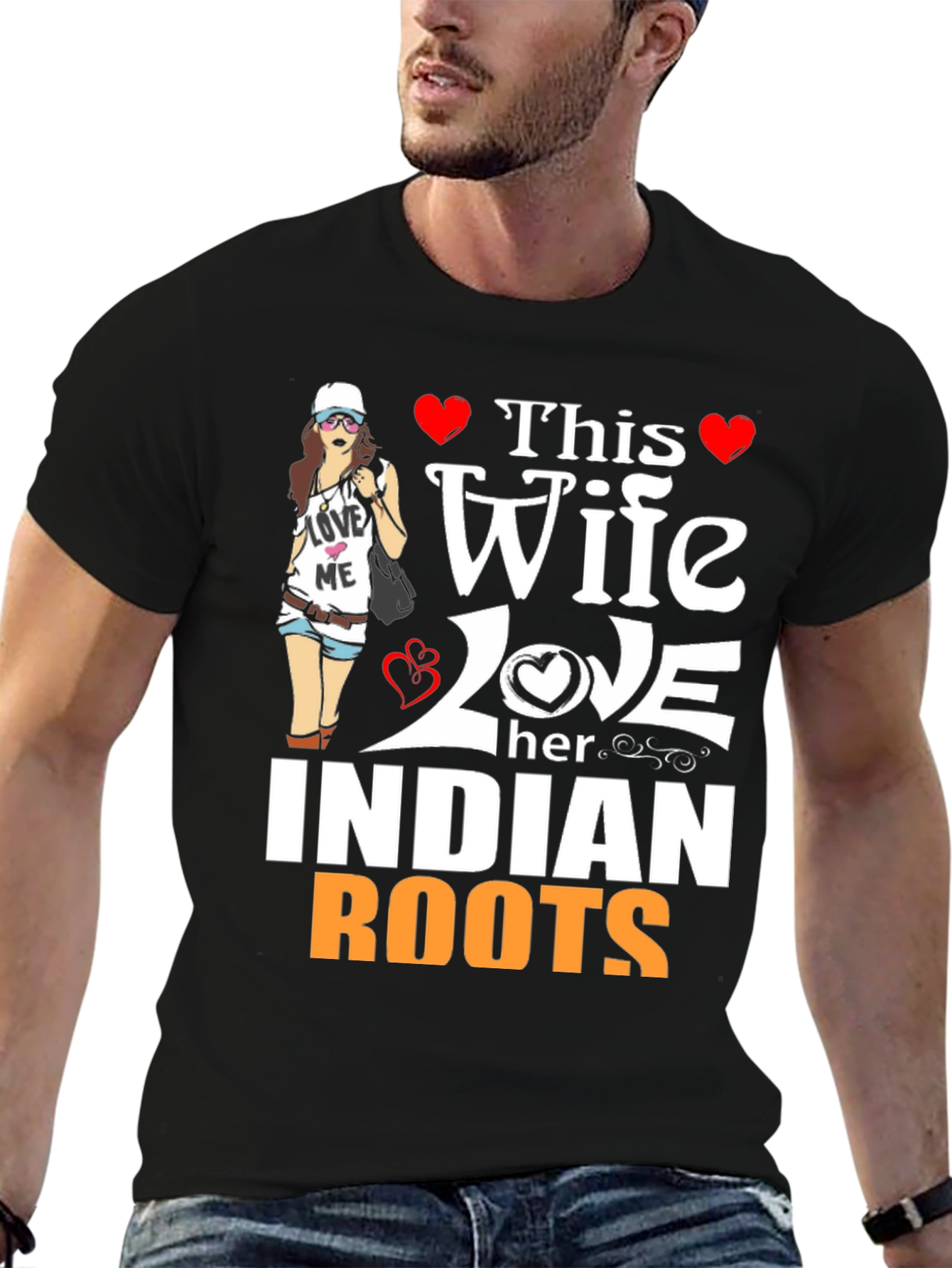 Wife Loves Indian Roots T-Shirt