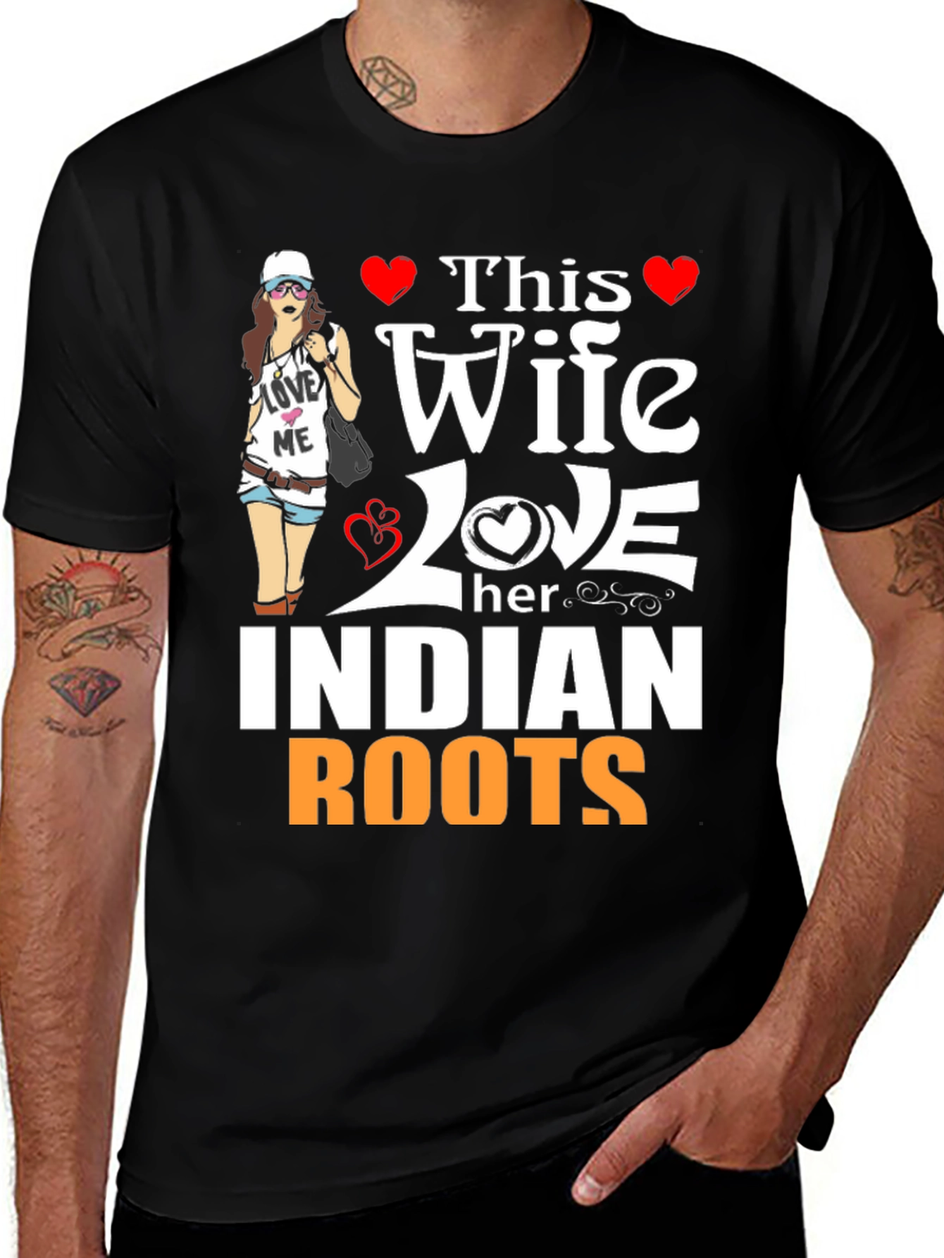 Wife Loves Indian Roots T-Shirt