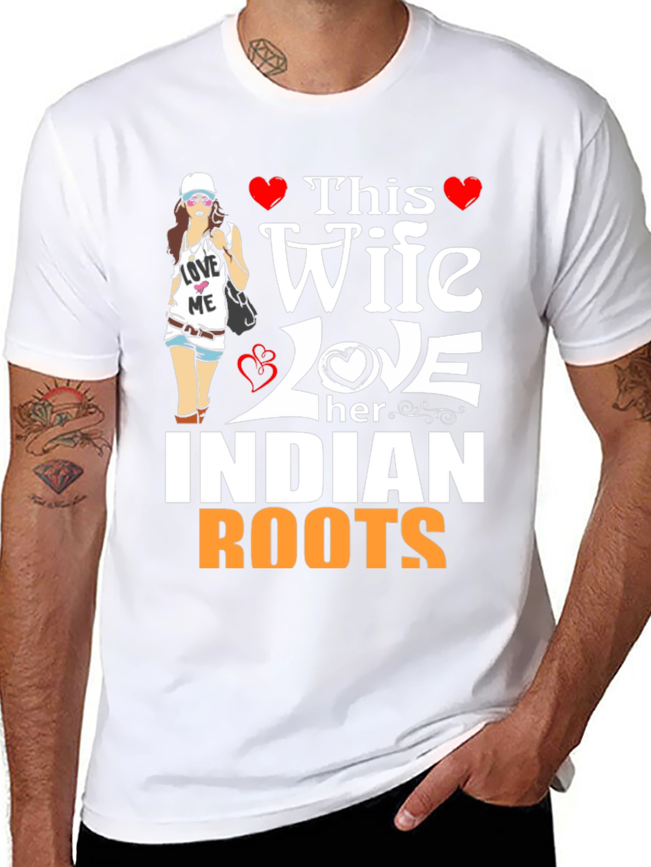 Wife Loves Indian Roots T-Shirt