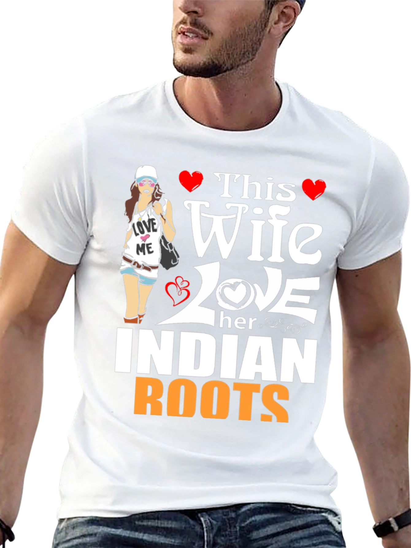 Wife Loves Indian Roots T-Shirt