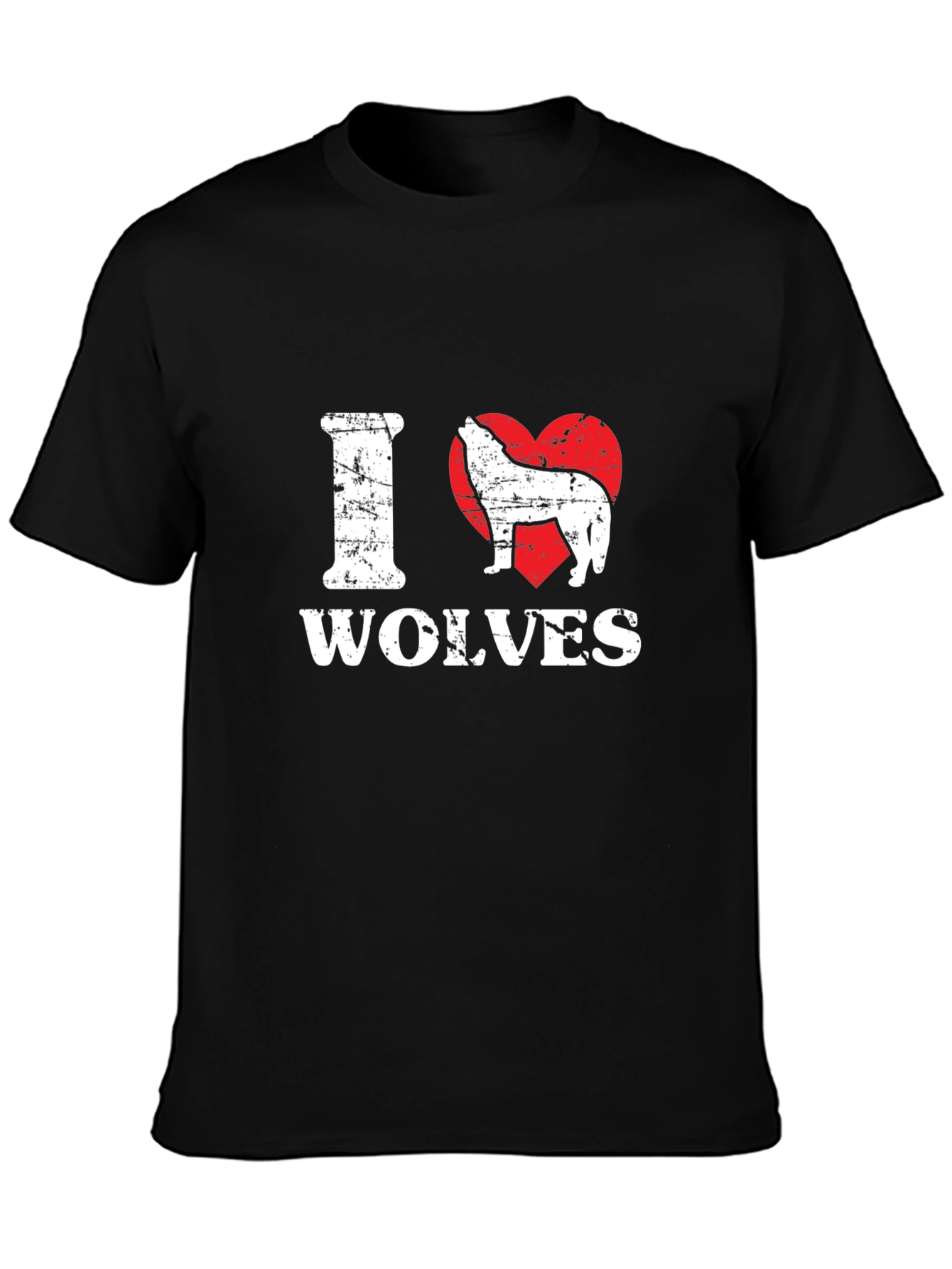 I Love Wolves Graphic T-Shirt