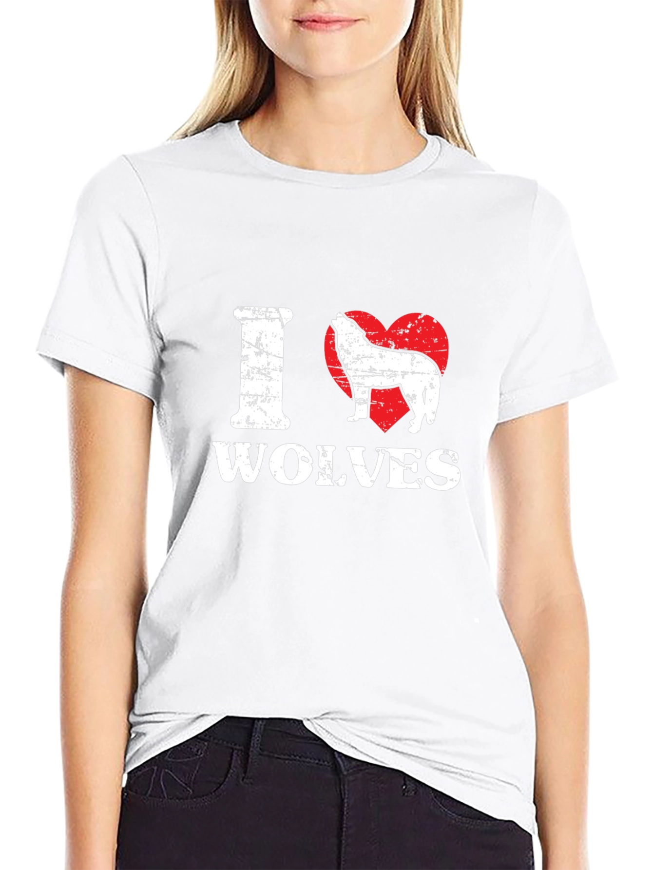 I Love Wolves Graphic T-Shirt