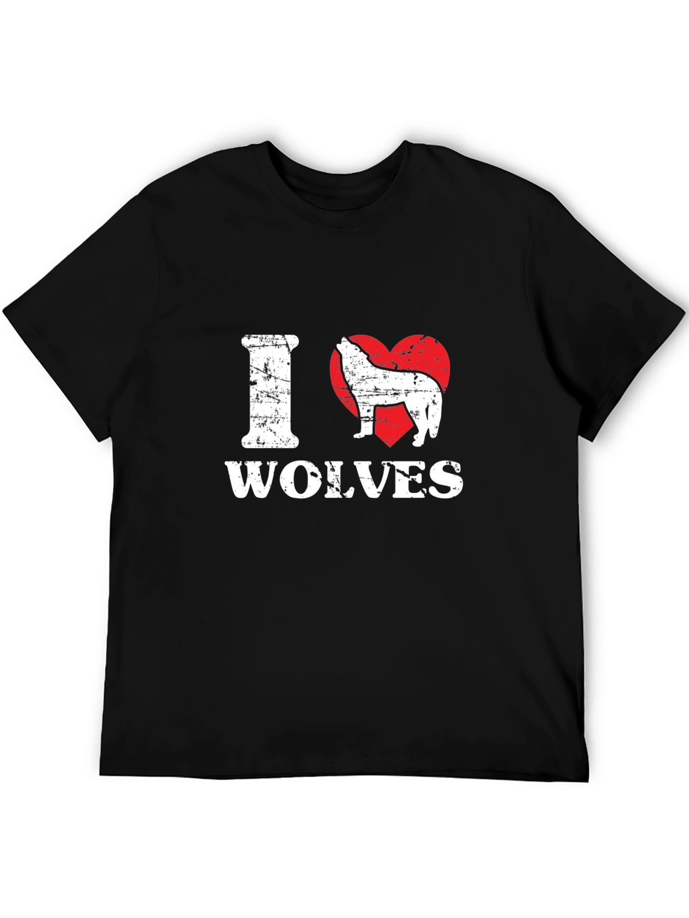 I Love Wolves Graphic T-Shirt
