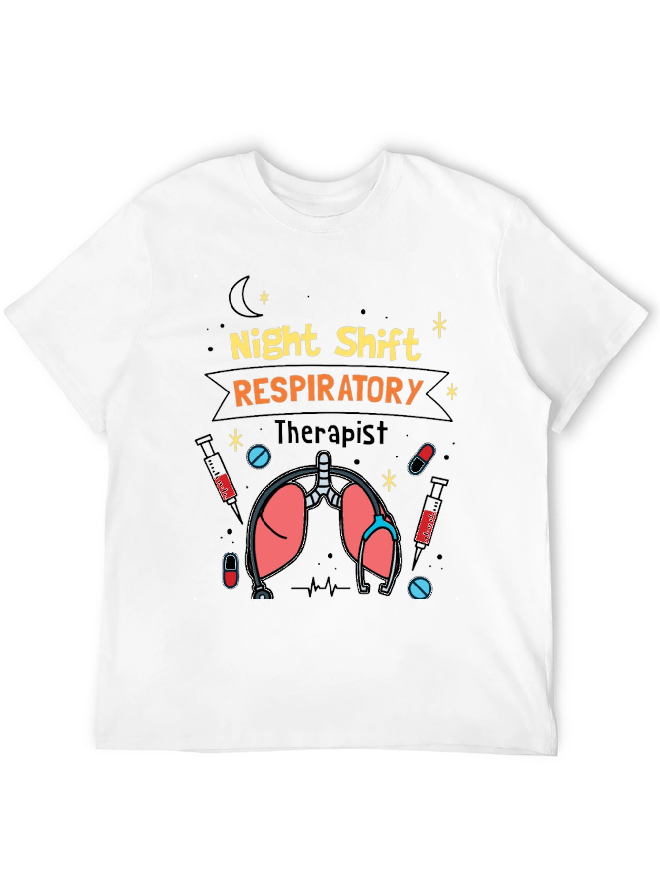 Night Shift Respiratory Therapist Graphic Tee