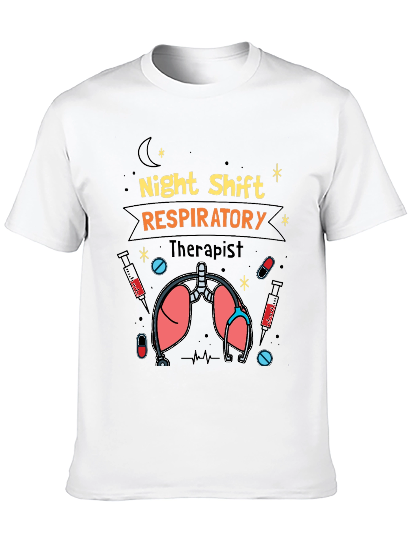 Night Shift Respiratory Therapist Graphic Tee