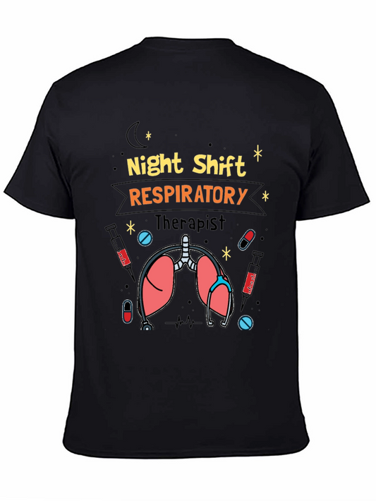 Night Shift Respiratory Therapist Graphic Tee