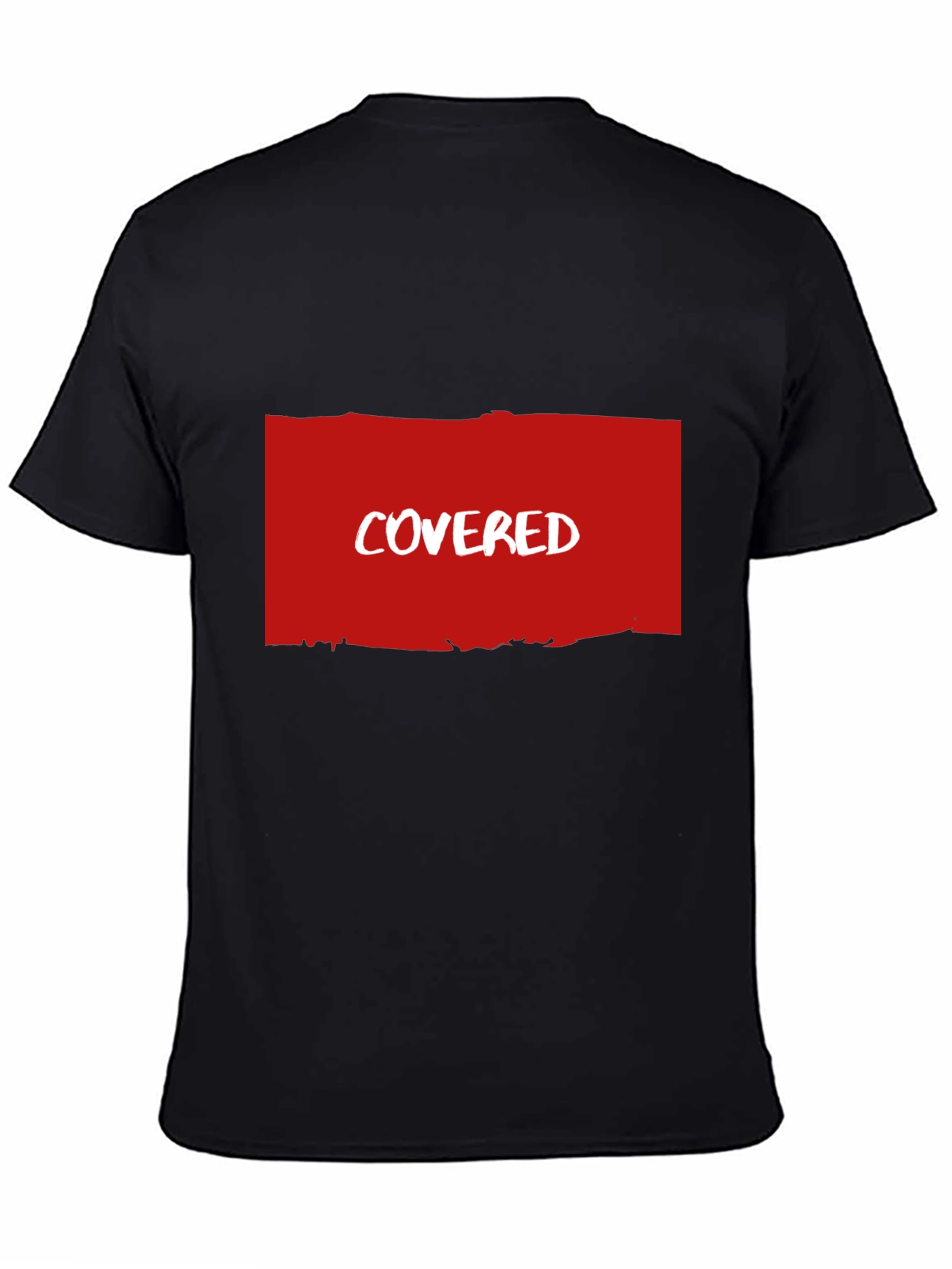 Covered T-Shirt - Soft Black Cotton Blend