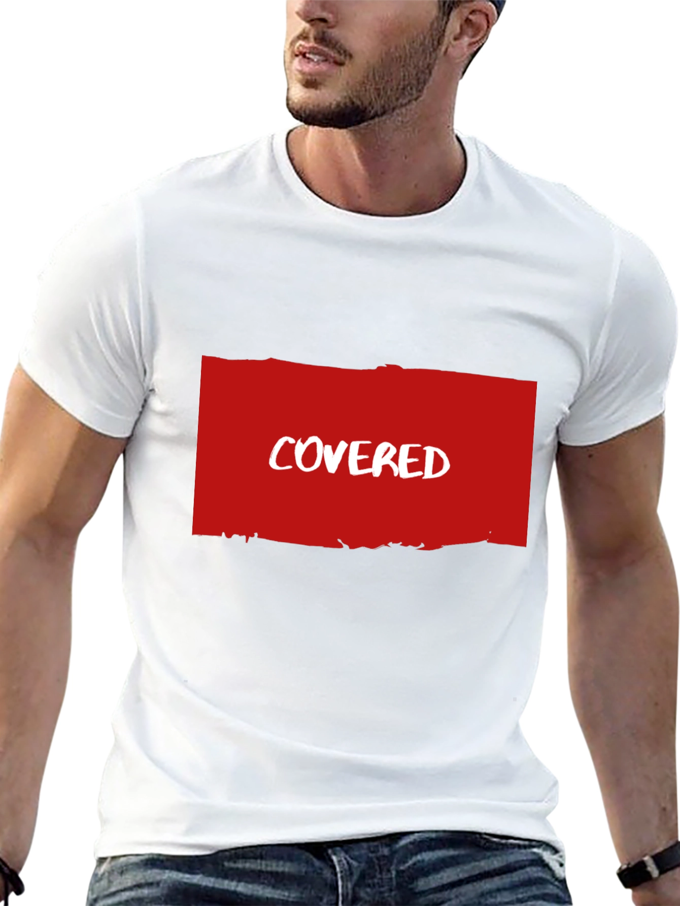Covered T-Shirt - Soft Black Cotton Blend