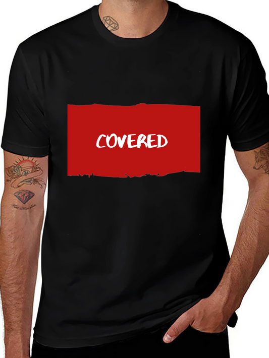 Covered T-Shirt - Soft Black Cotton Blend