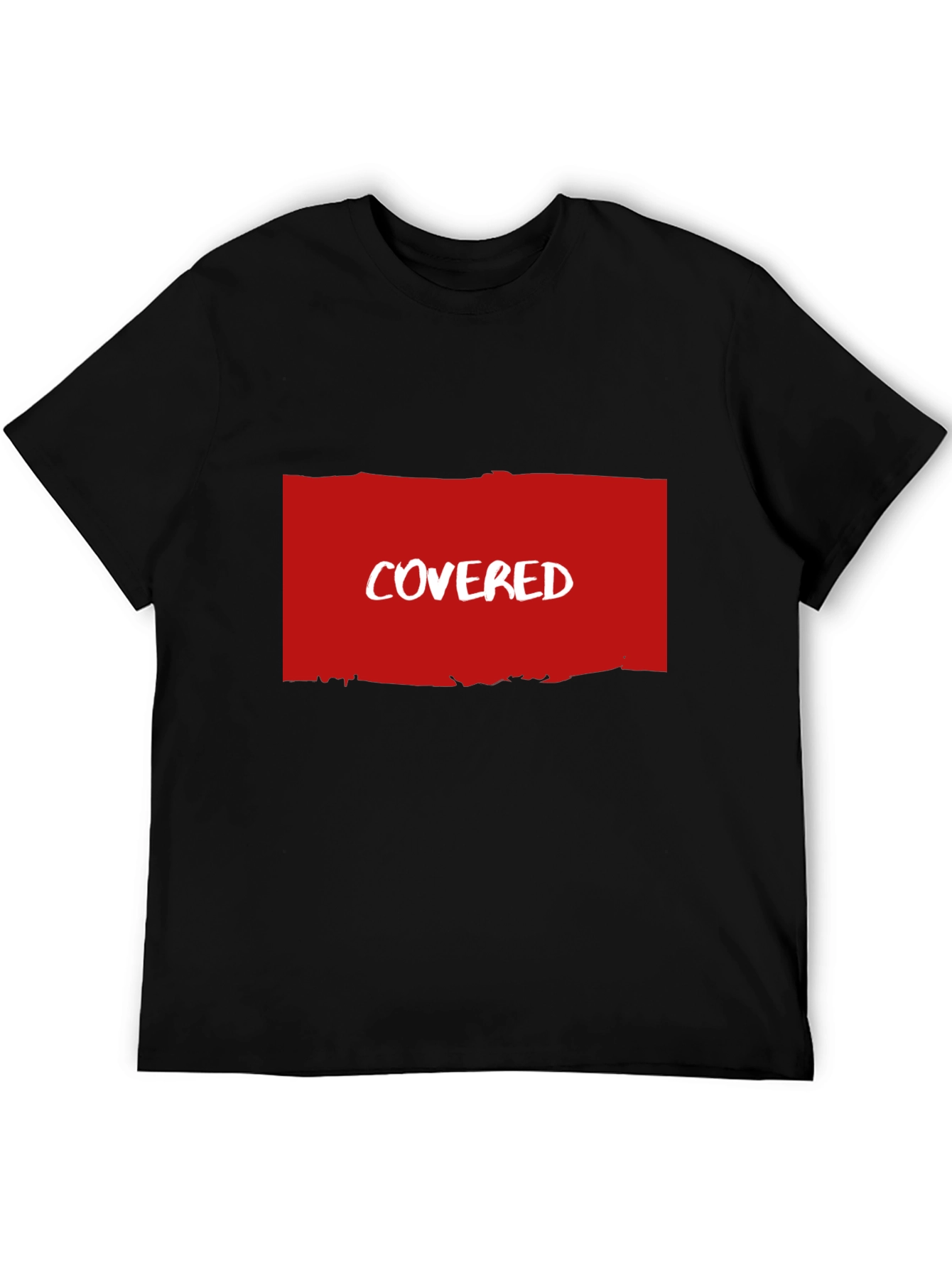Covered T-Shirt - Soft Black Cotton Blend