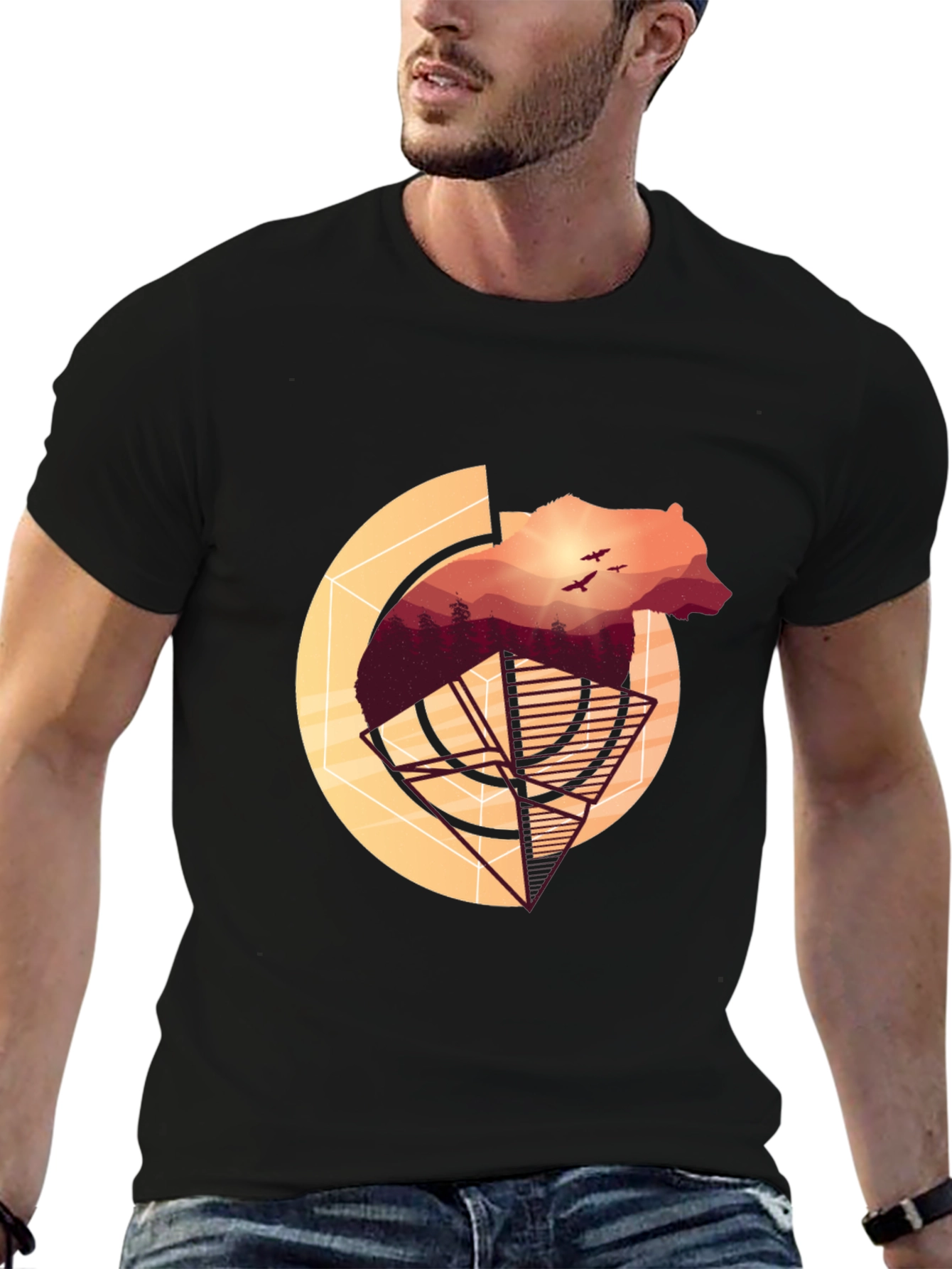 Bear Silhouette Graphic Tee