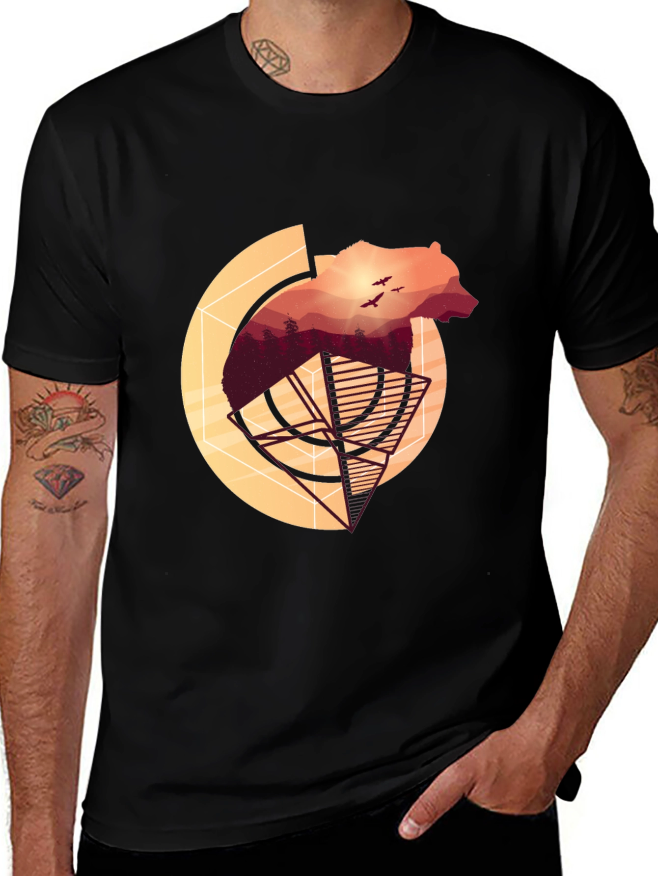 Bear Silhouette Graphic Tee