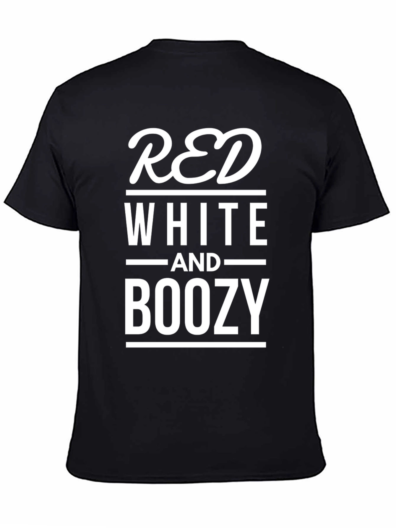 Red White and Boozy Graphic T-Shirt