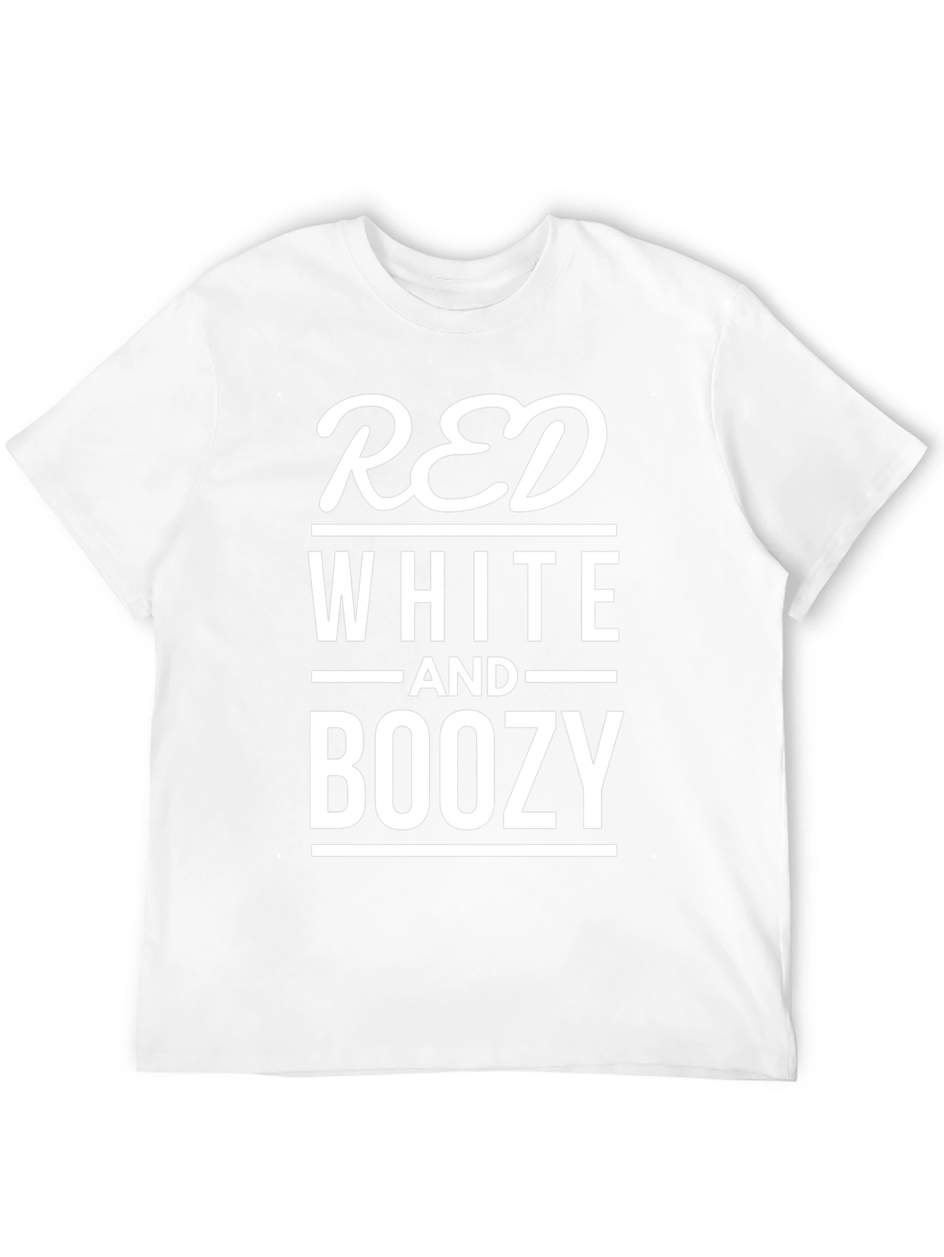 Red White and Boozy Graphic T-Shirt