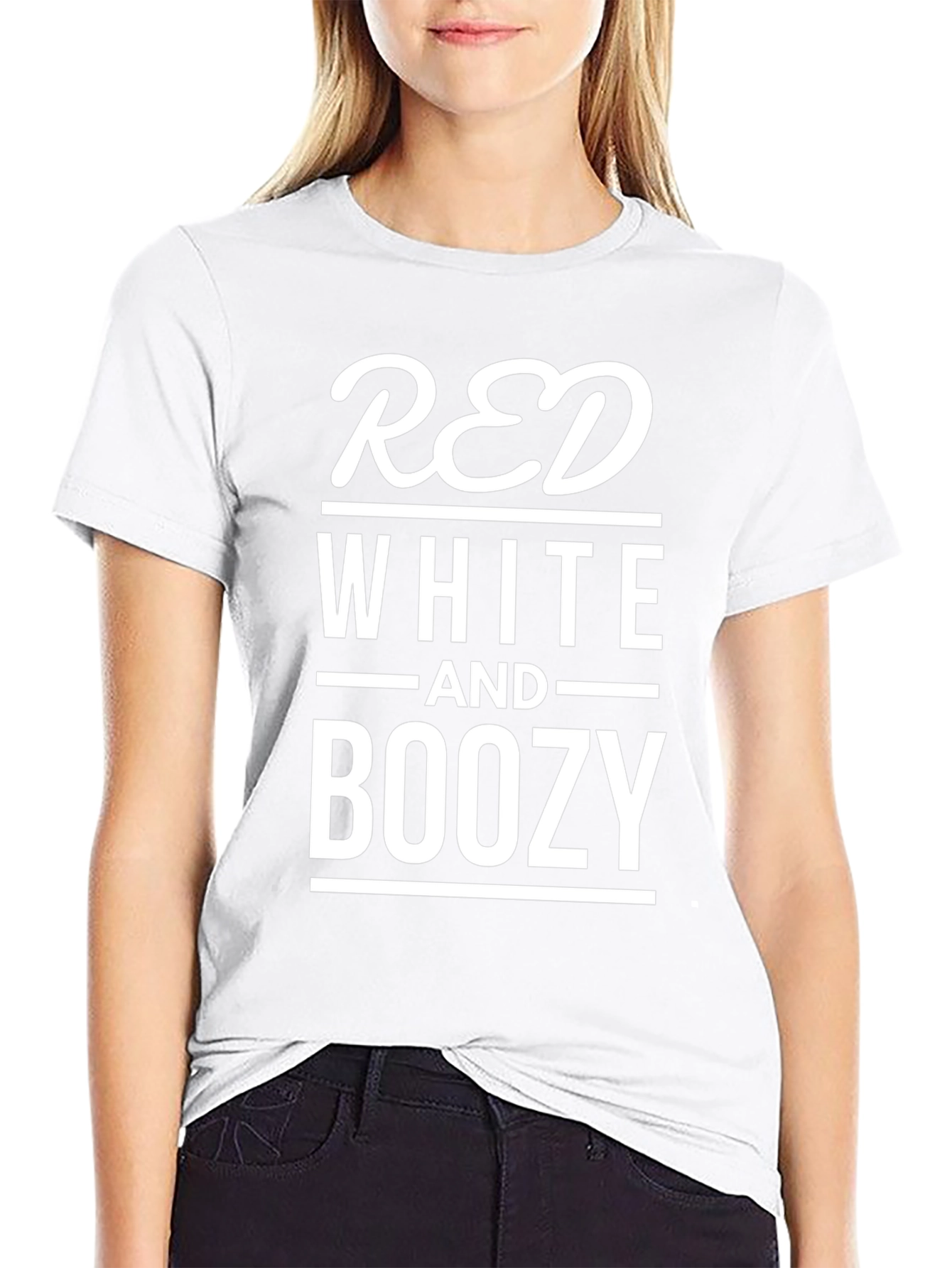 Red White and Boozy Graphic T-Shirt