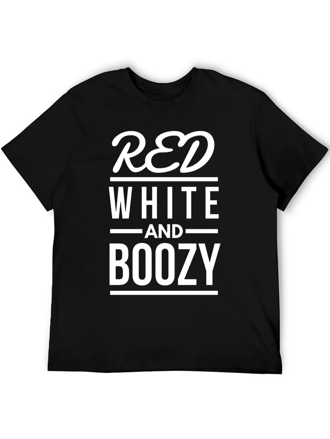 Red White and Boozy Graphic T-Shirt