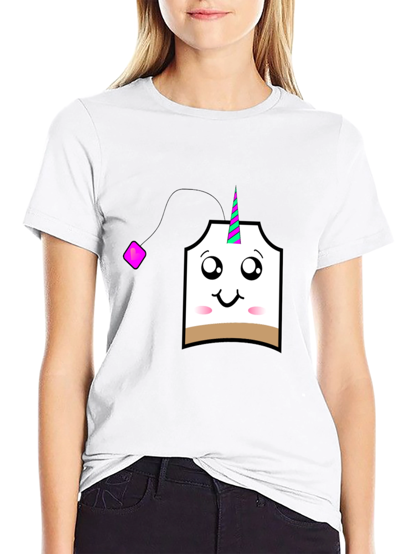 Unicorn Tea Bag Graphic T-Shirt