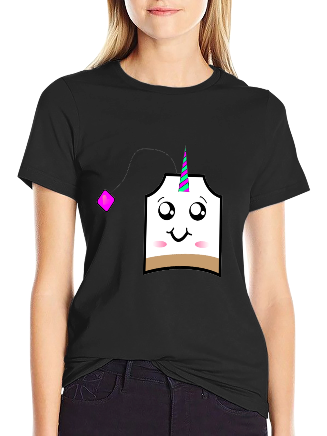 Unicorn Tea Bag Graphic T-Shirt