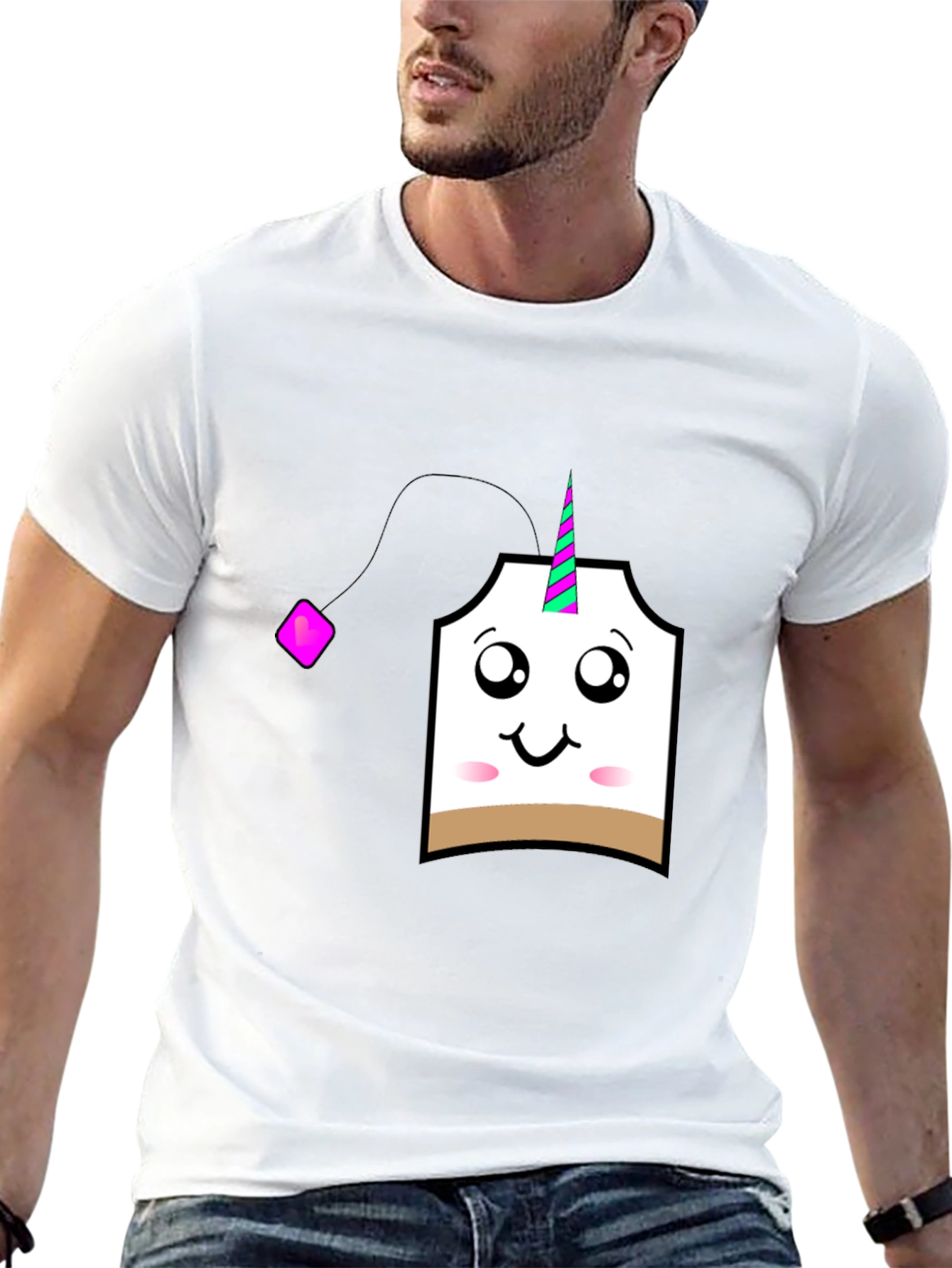Unicorn Tea Bag Graphic T-Shirt