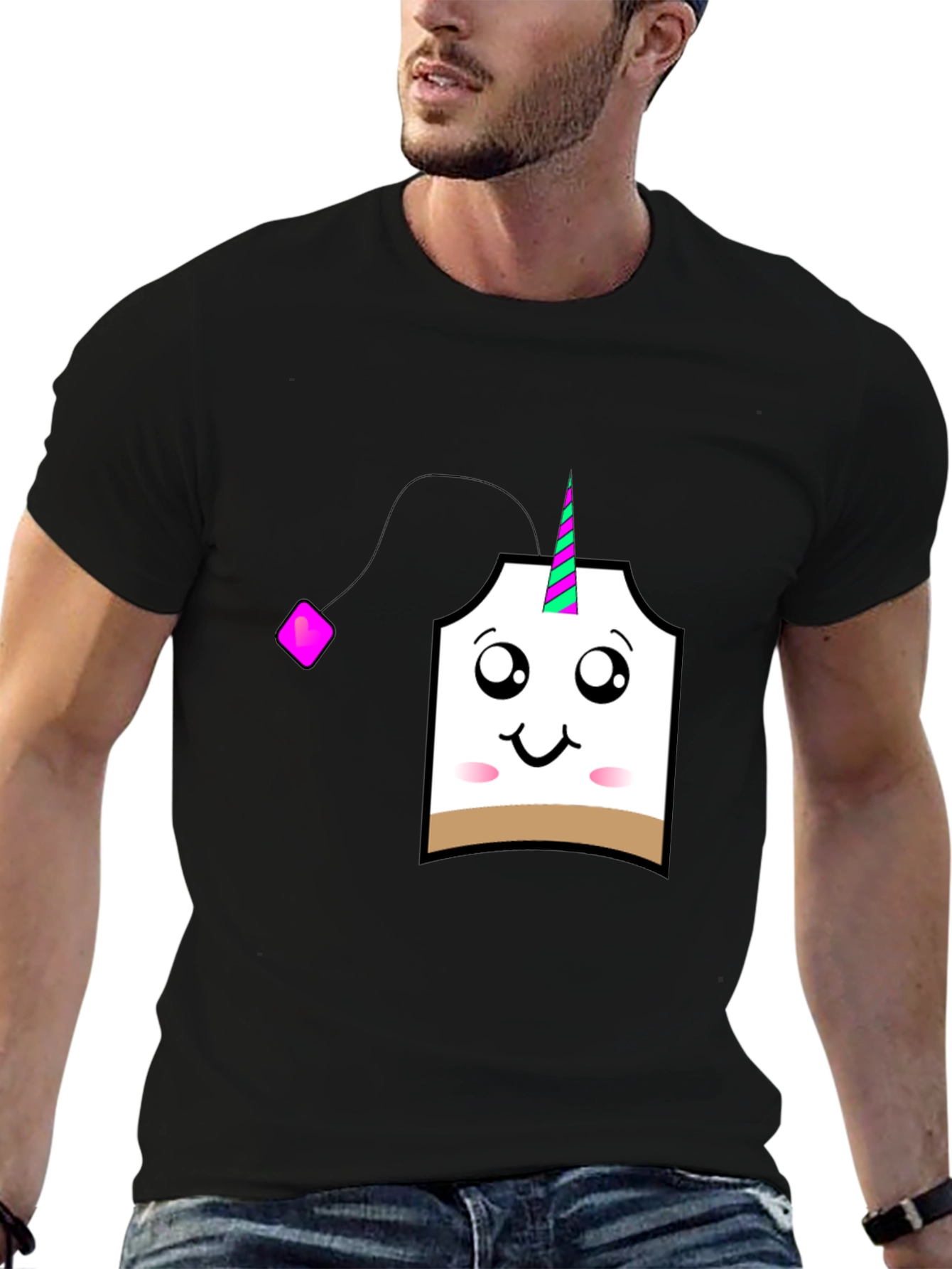 Unicorn Tea Bag Graphic T-Shirt