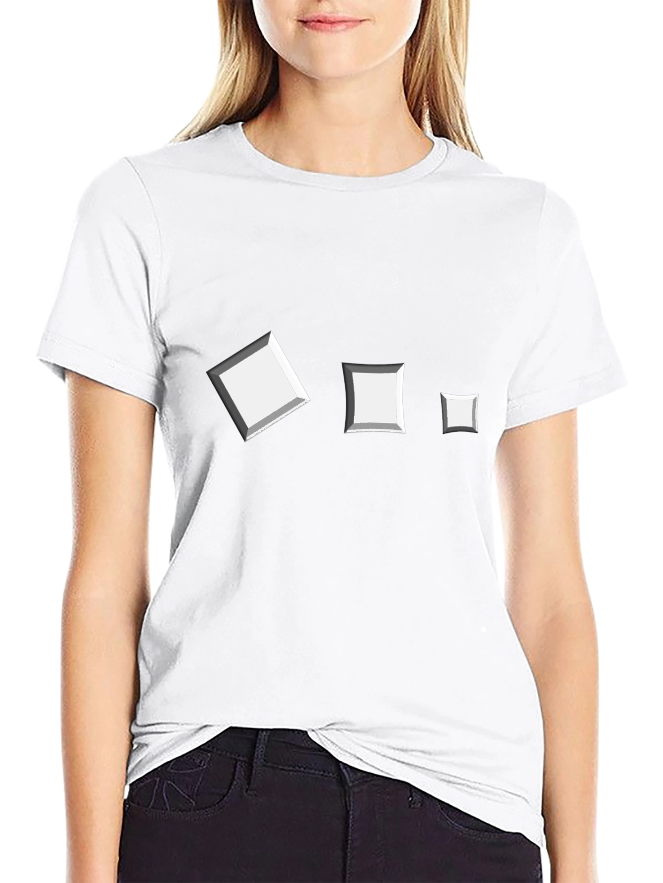 Modern Squares Tee - Unique Geometric Design