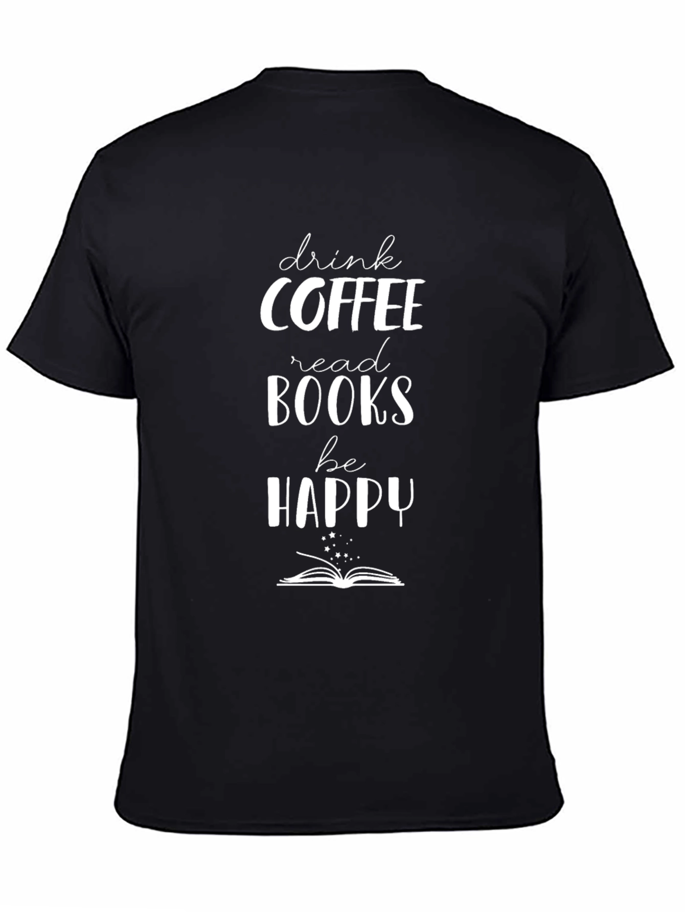 Coffee Books Happy Graphic Tee