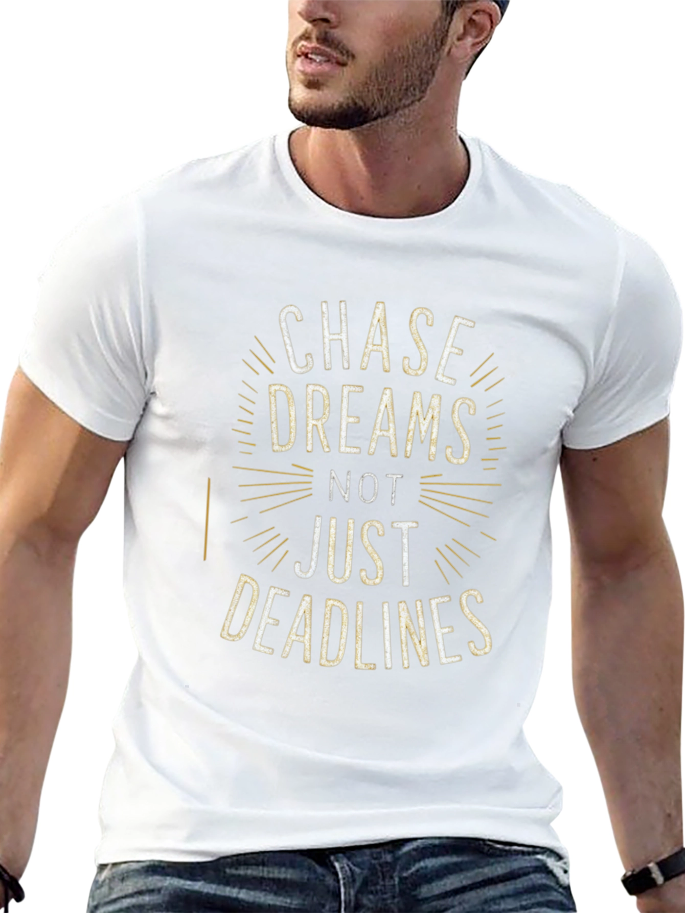 Chase Dreams Graphic Tee - Inspiring Black T-Shirt