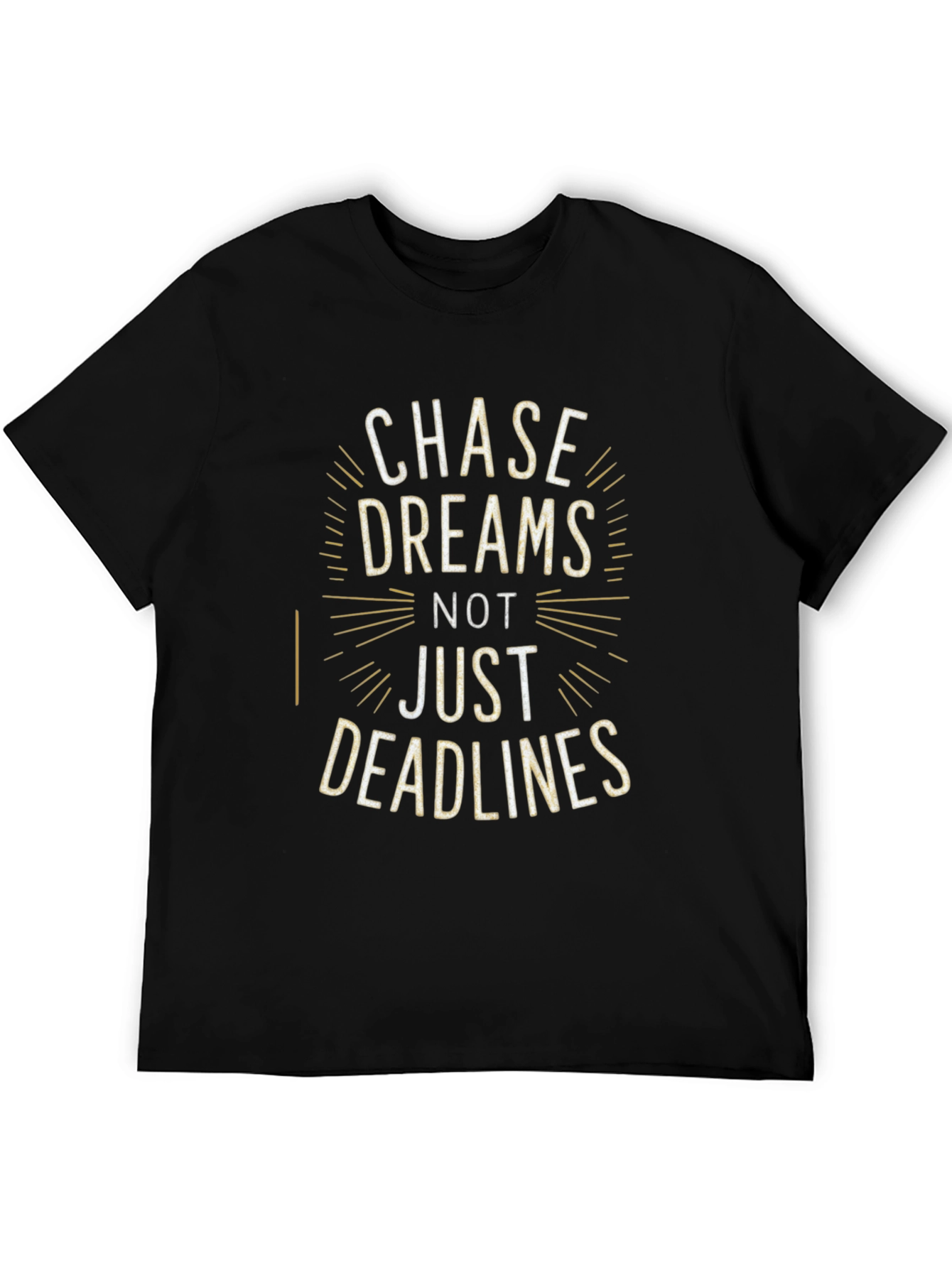 Chase Dreams Graphic Tee - Inspiring Black T-Shirt