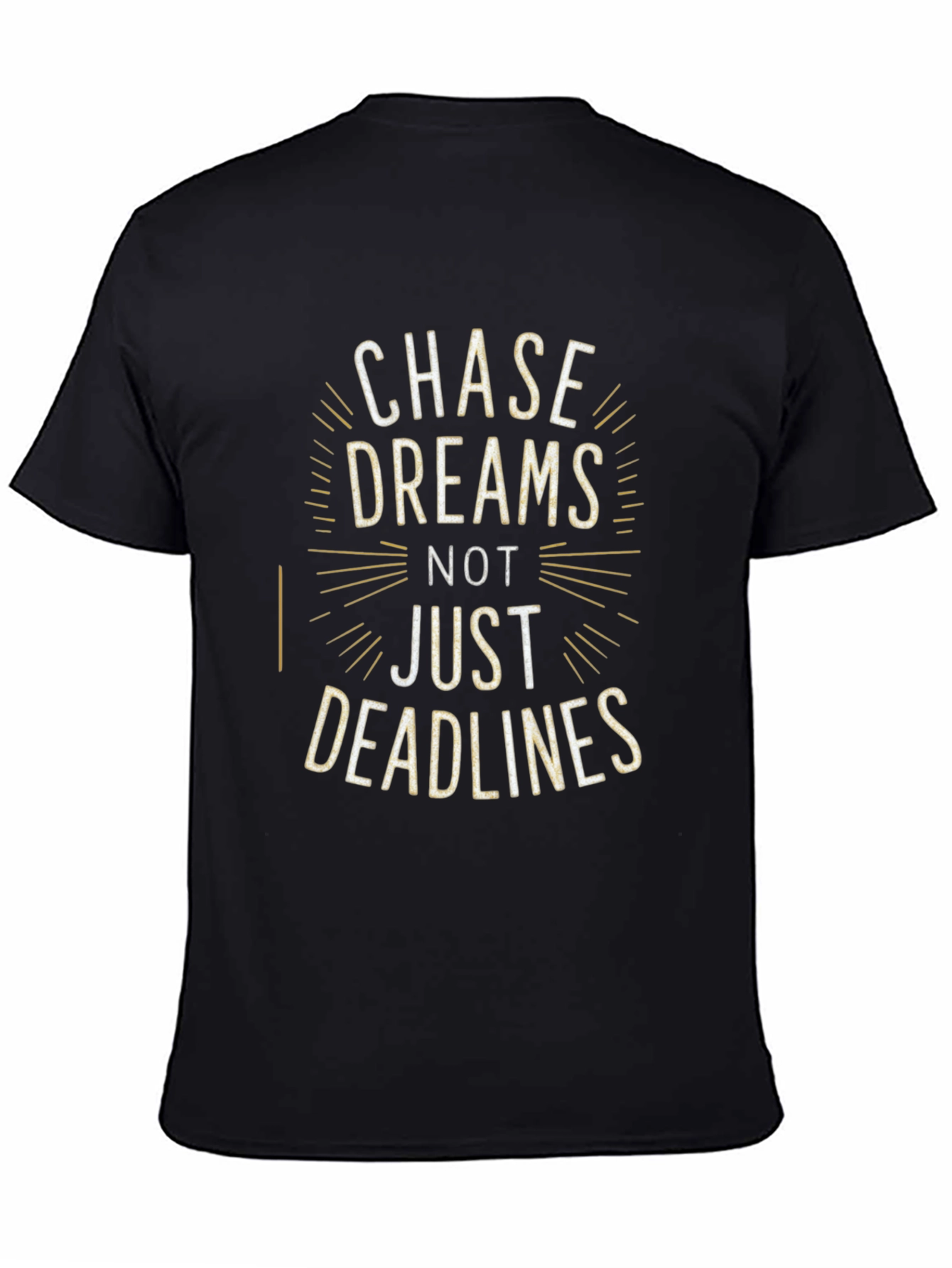 Chase Dreams Graphic Tee - Inspiring Black T-Shirt