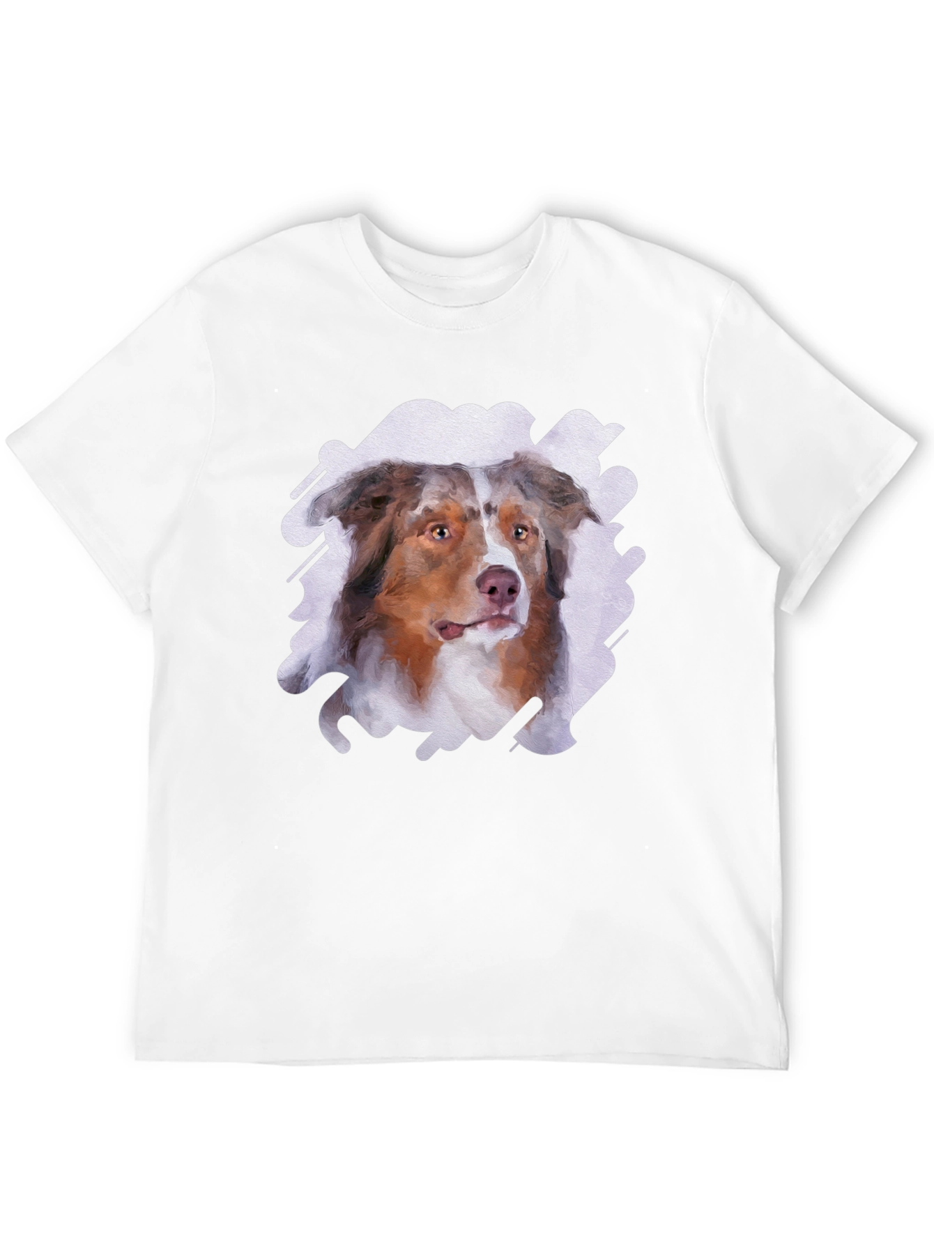 Australian Shepherd Dog Art Mens T-Shirt
