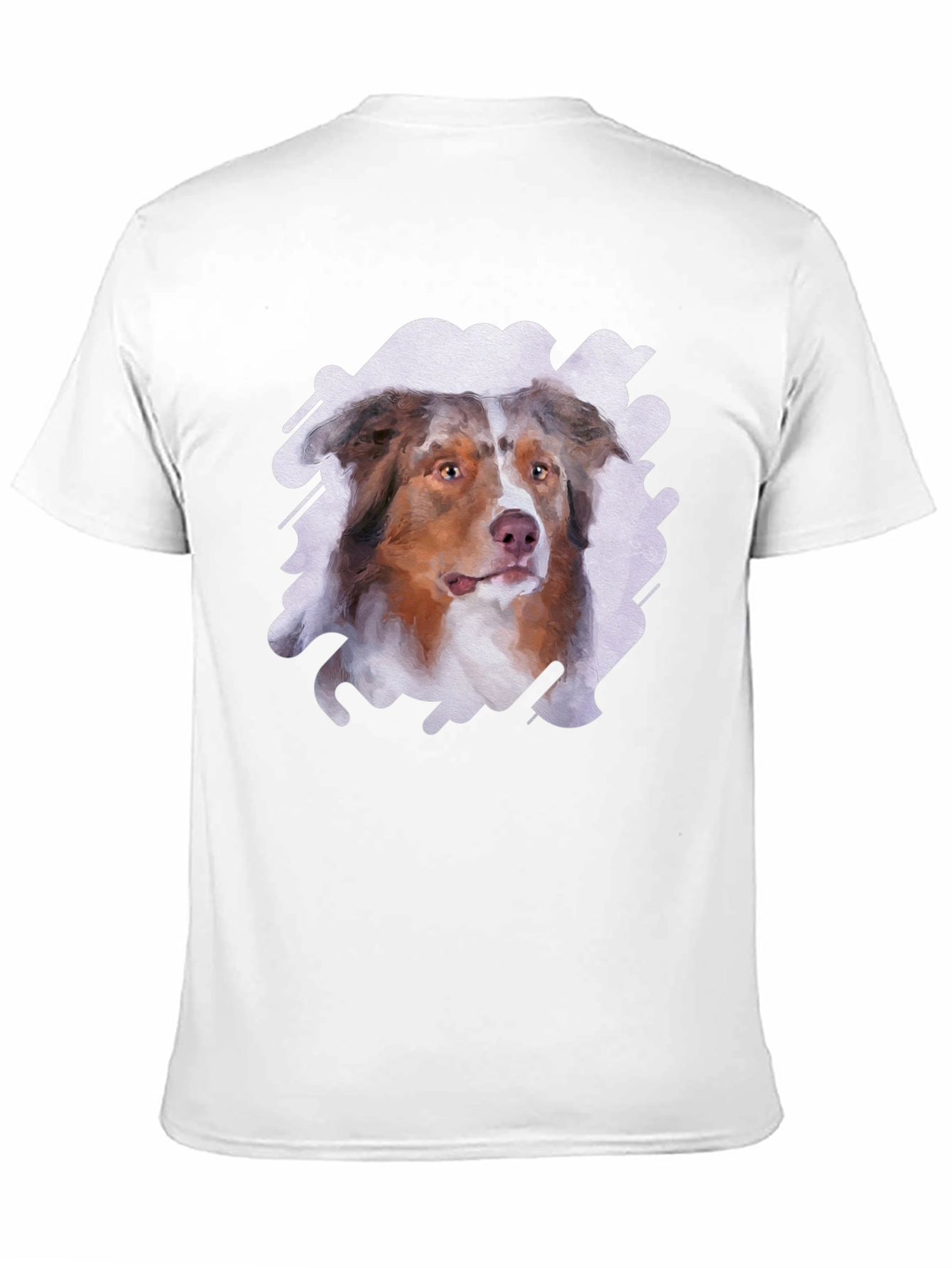 Australian Shepherd Dog Art Mens T-Shirt